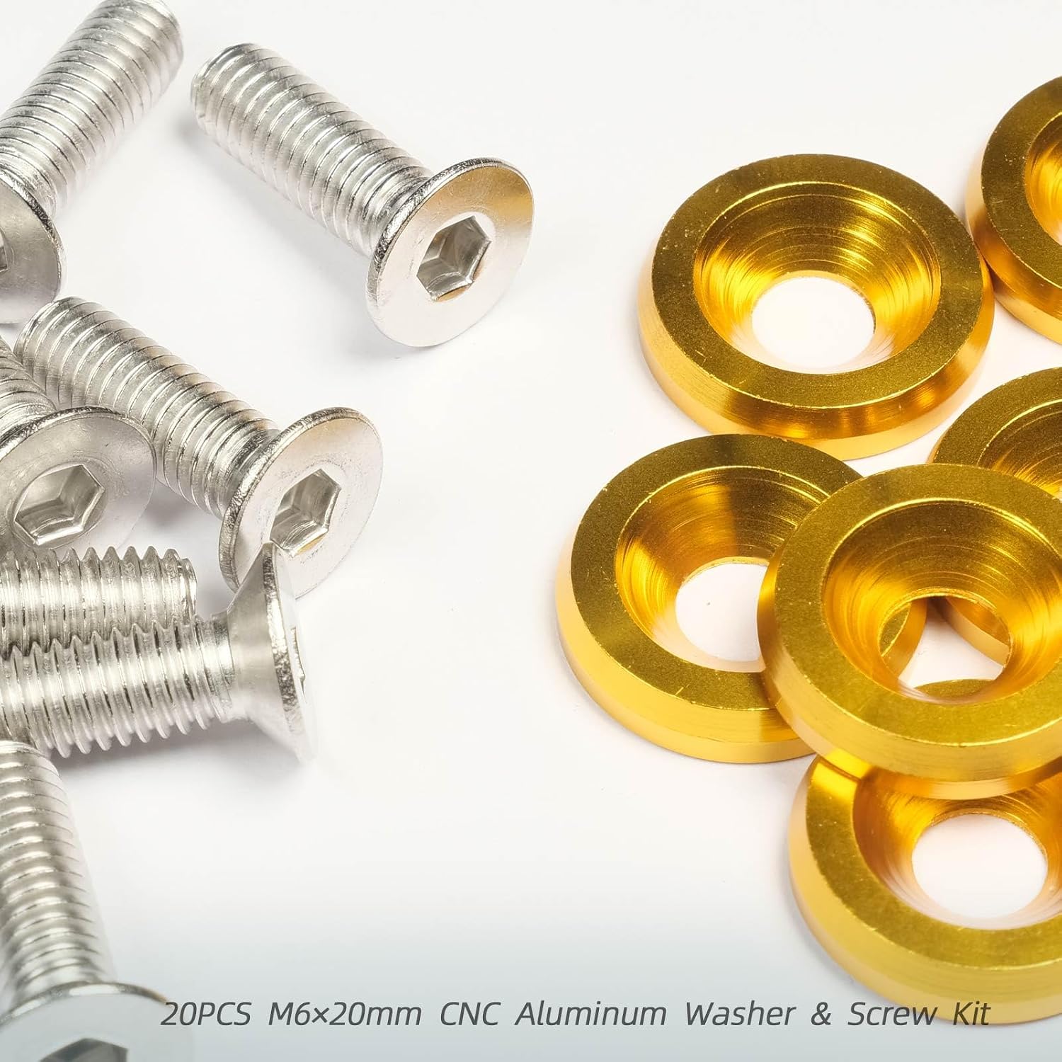 Detalle 2 de M6×20mm CNC Aluminum Washer and Bolt Kit