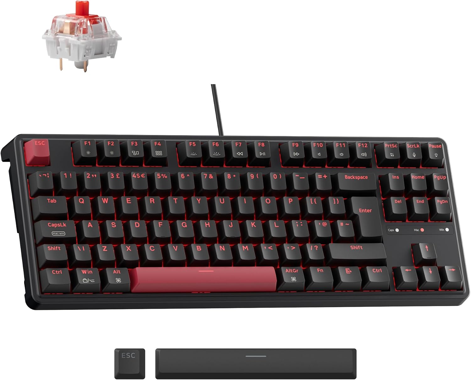 Detalle de Keychron C3 Pro 87-key TKL Keyboard