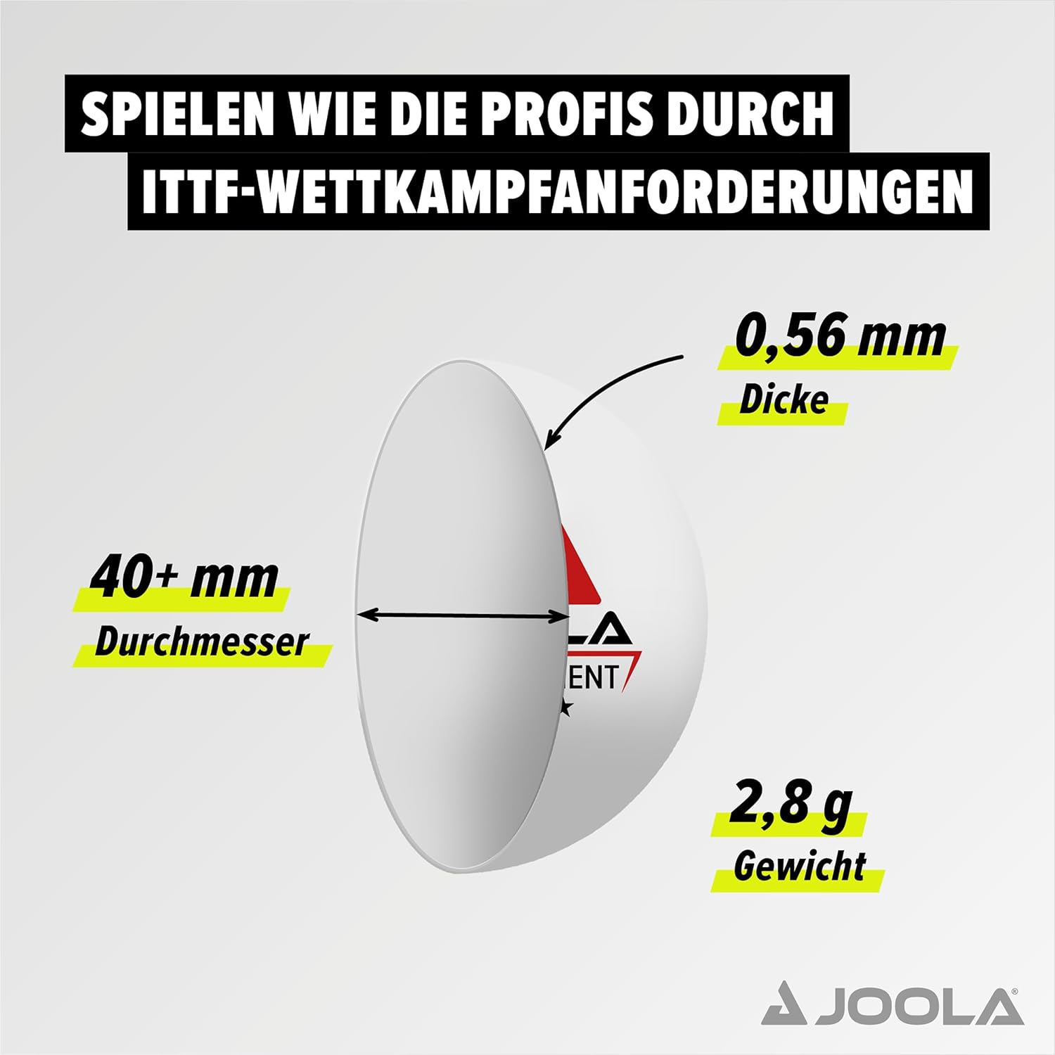 Thumbnail 6 de JOOLA Duo Carbon Tischtennis Set – 2 Schläger, 3 Bälle, Hülle (6-teilig)