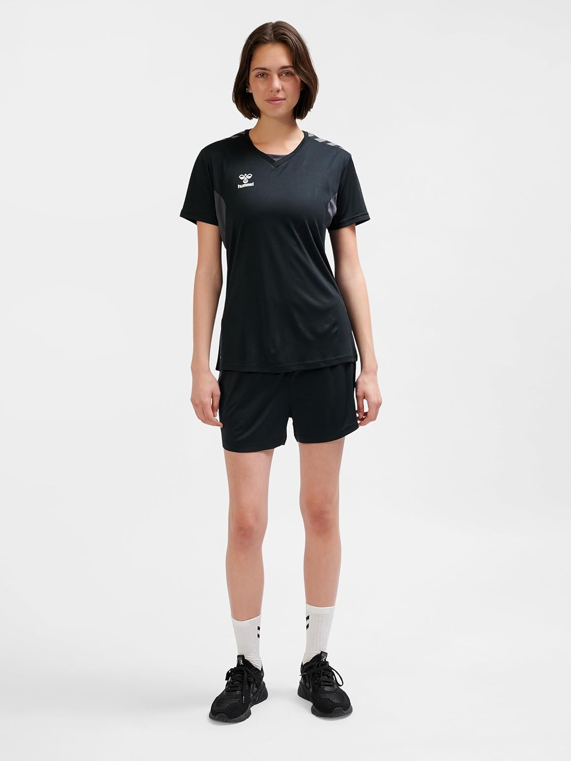 Detalle de Hummel Hmlauthentic Pl Jersey S/S Woman T-Shirt Femme – T-shirt à logo et coupe classique
