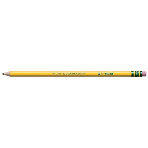 Detalle de Ticonderoga Wood-Cased Pencils, Pre-Sharpened, 2 HB Soft, Yellow, 72 Count