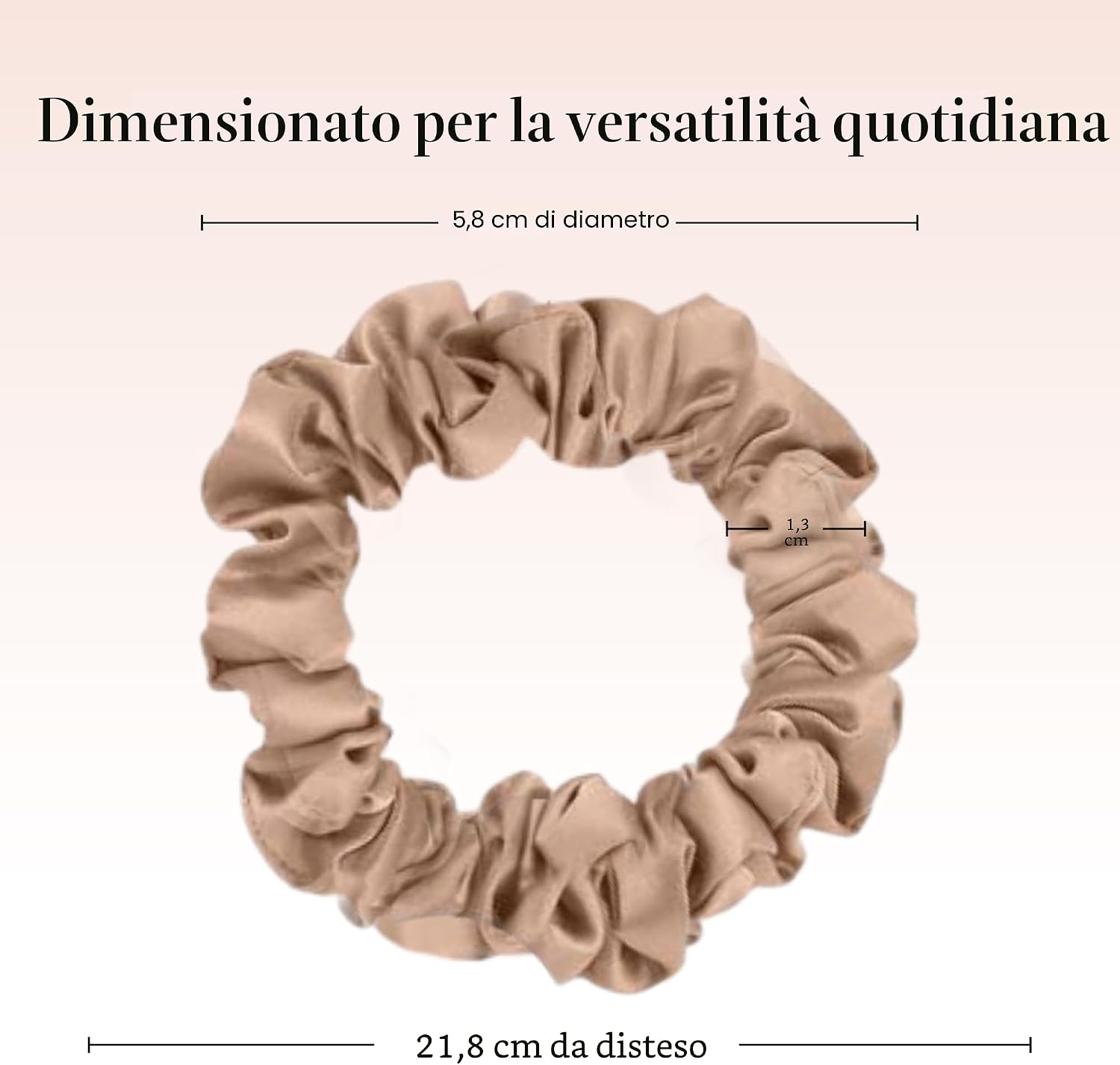 Detalle de Kitsch elastici per capelli in raso ultra-piccoli donna – più morbidi degli elastici in seta, eucalipto (6 pezzi)