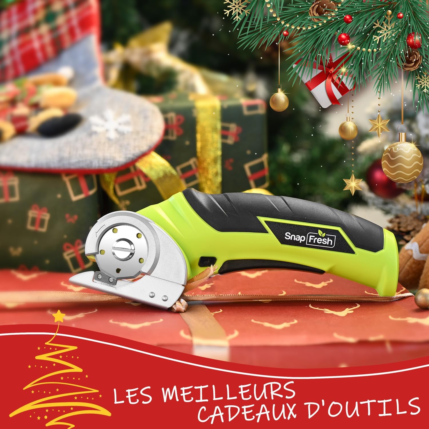 Thumbnail 4 de SnapFresh Ciseaux électrique rotatif 4V pour bricolage ✂️