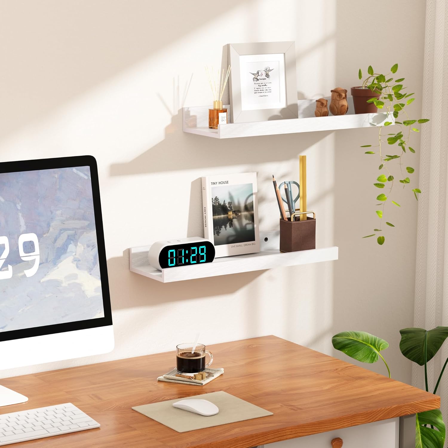 Thumbnail 6 de Upsimples Wall Floating Shelves Set of 6 ⚙