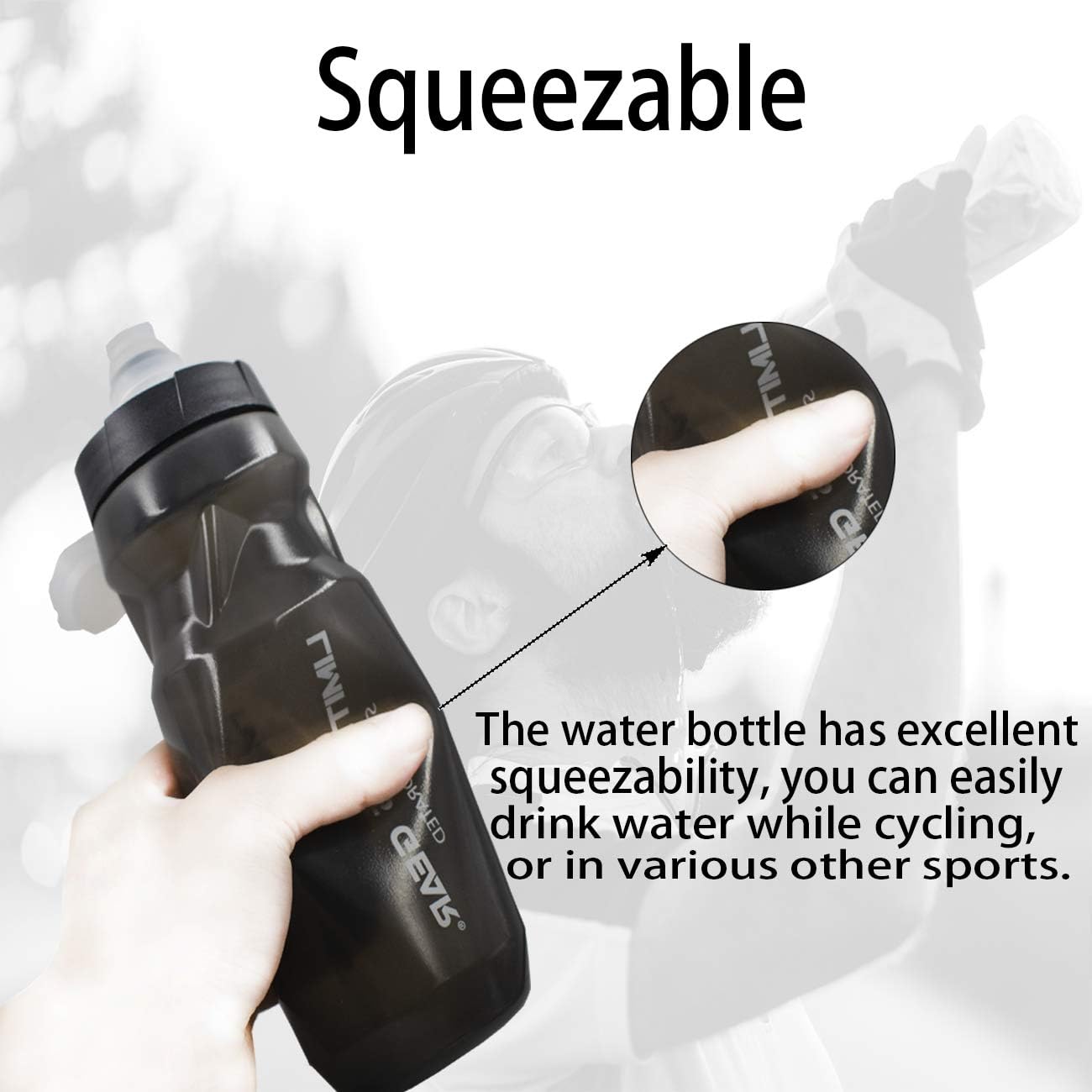 Detalle de OSIGEI Bike Water Bottle 21oz set