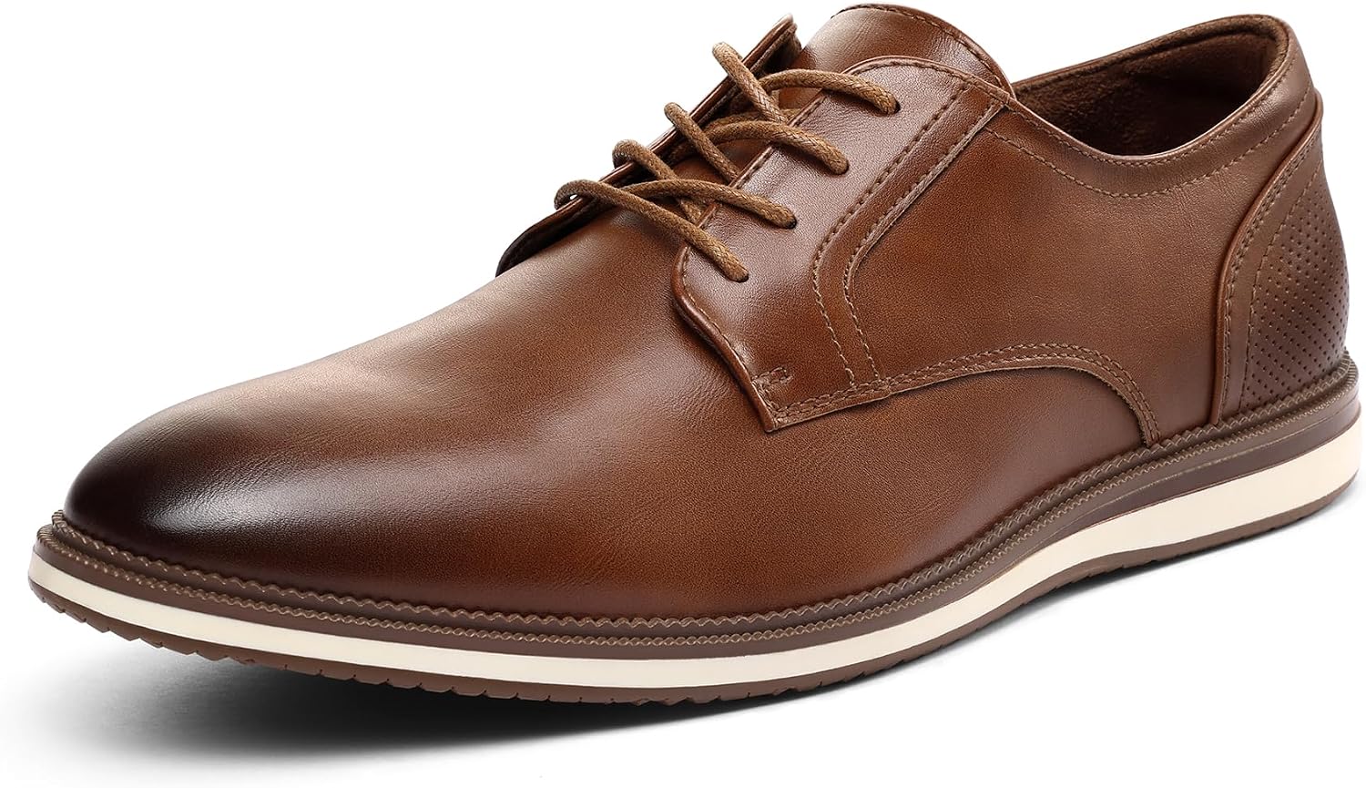 Detalle de MERIDOS Men's Casual Oxford Dress Shoes: All‑Day Comfort and Versatile Style