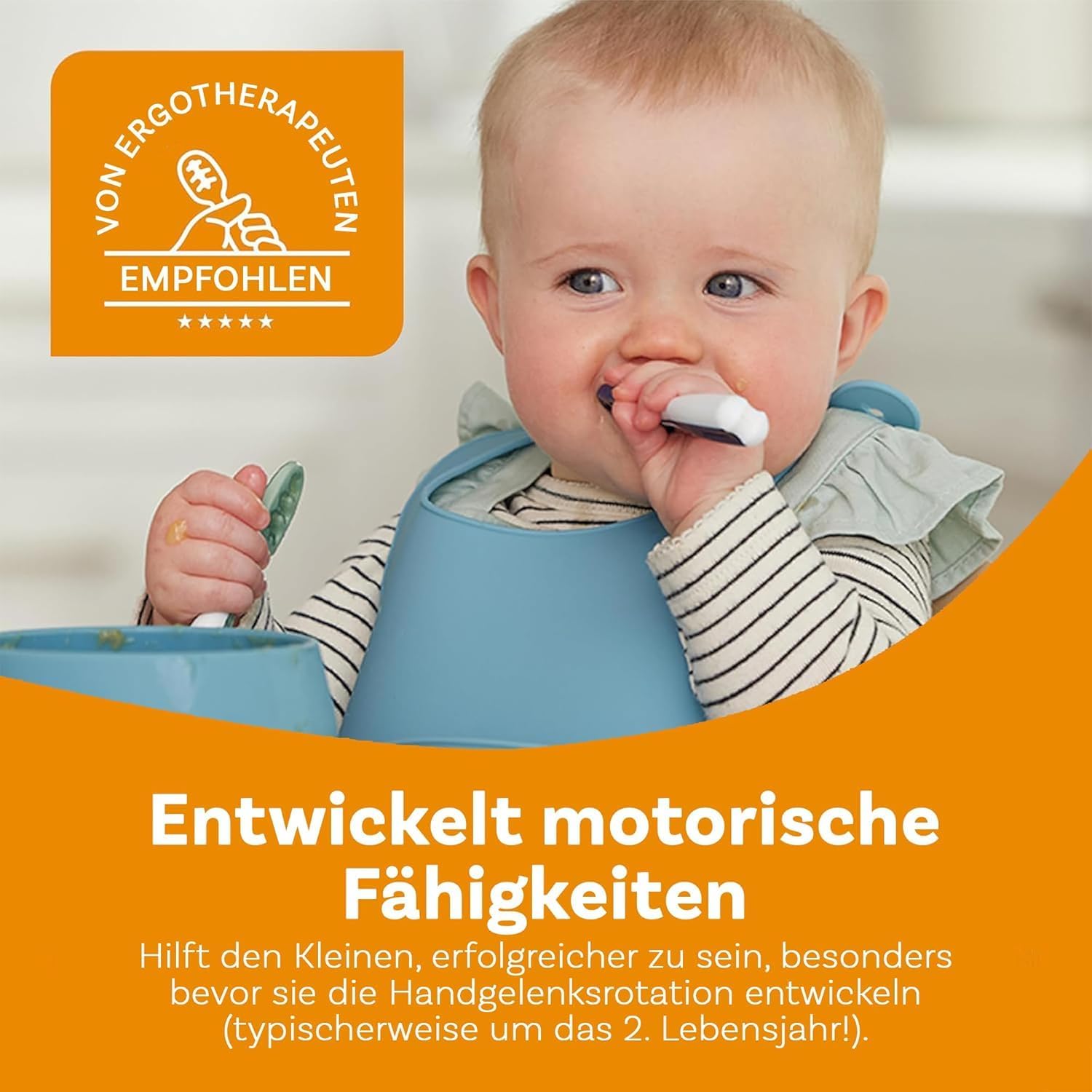 Detalle 1 de Babylöffel Set ab 6 Monaten NumNum 2er