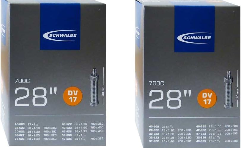 Detalle de Schwalbe 28-inch Inner Tube with Presta Valve, Pack of Two