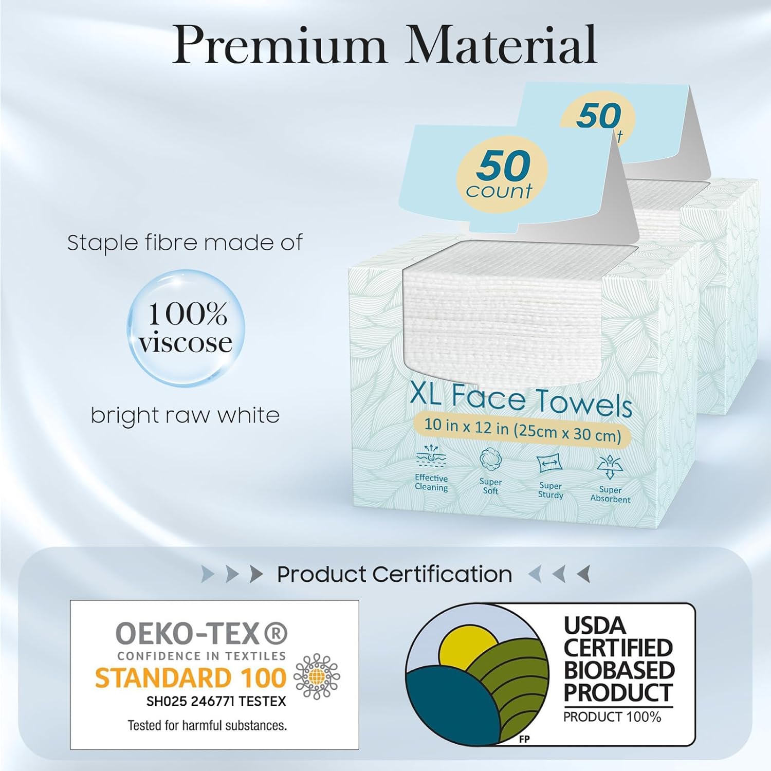 Detalle 2 de Fygrip XL Disposable Face Towels 50 pack 🧻