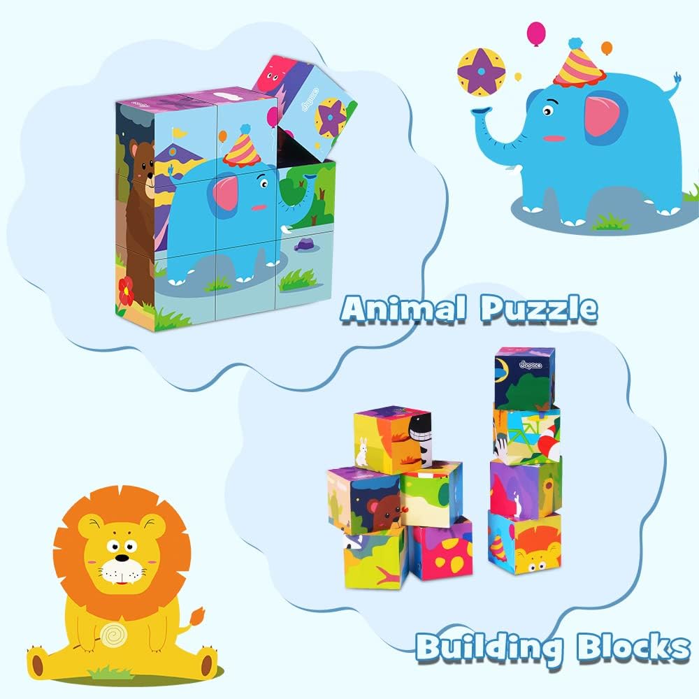 Thumbnail 5 de Japace Wooden Jigsaw Puzzle 6-in-1 for Toddlers 🧩