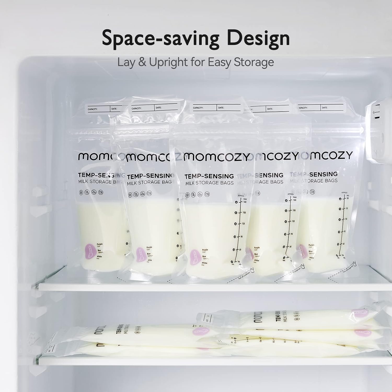 Thumbnail 6 de momcozy Storage Bags 120 PCS (6oz) with temp-sensing discoloration breastmilk storage pouches