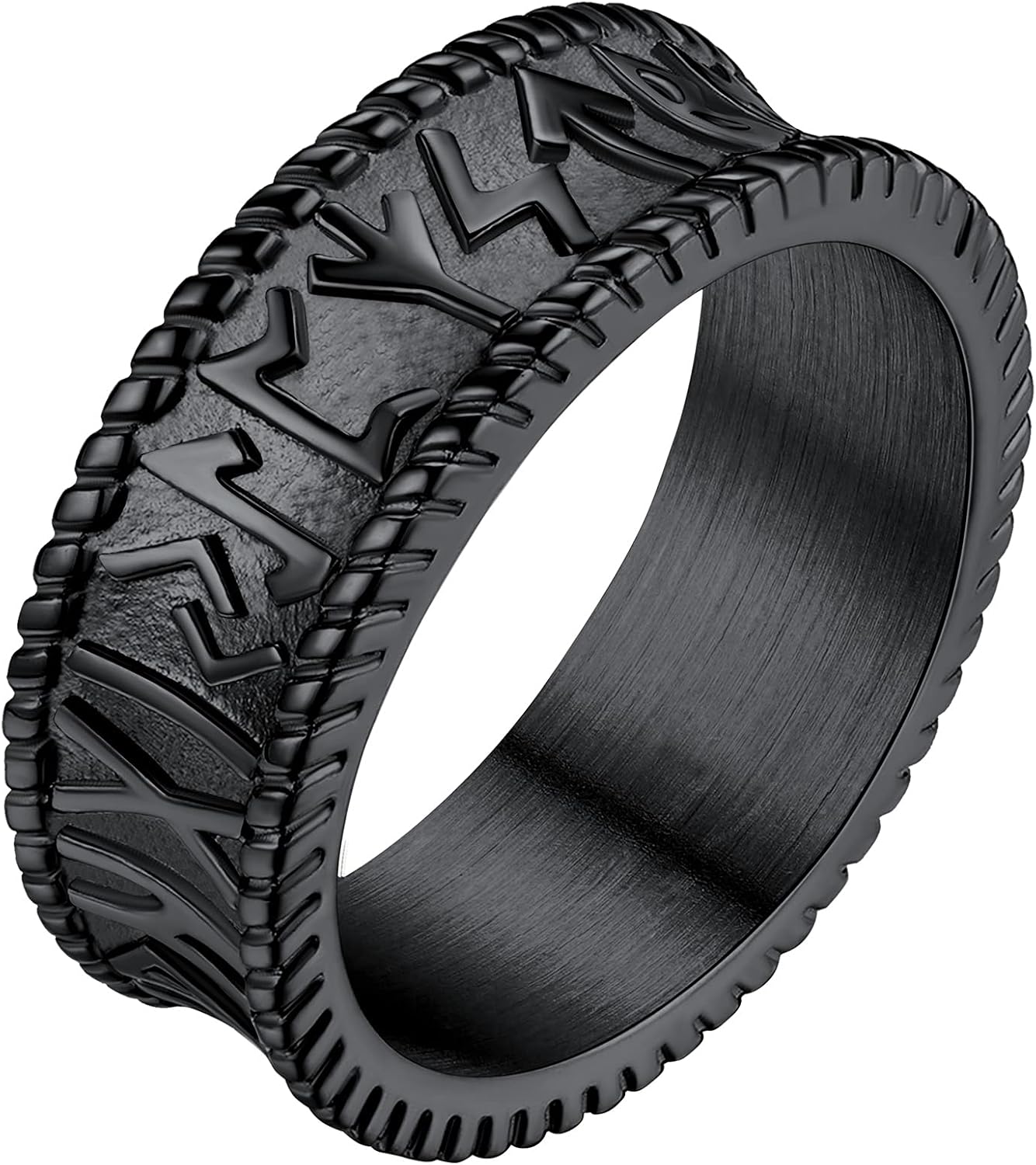 Detalle de FaithHeart Bague Viking Run Nordique Acier inoxydable