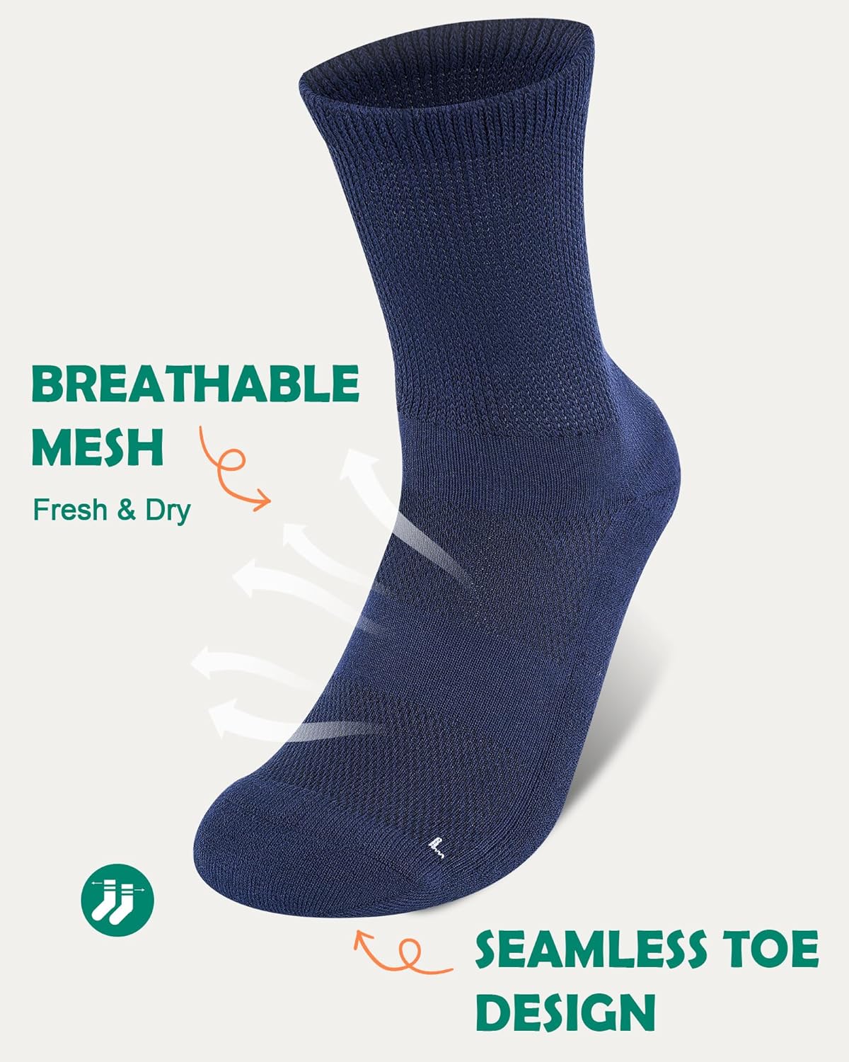 Thumbnail 3 de SukModen bamboo diabetic socks 3 pairs