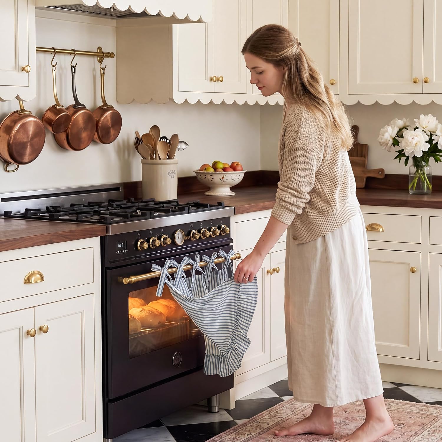 Thumbnail 6 de NICETOWN Oven Skirt Curtain, 31 x 22 Inches