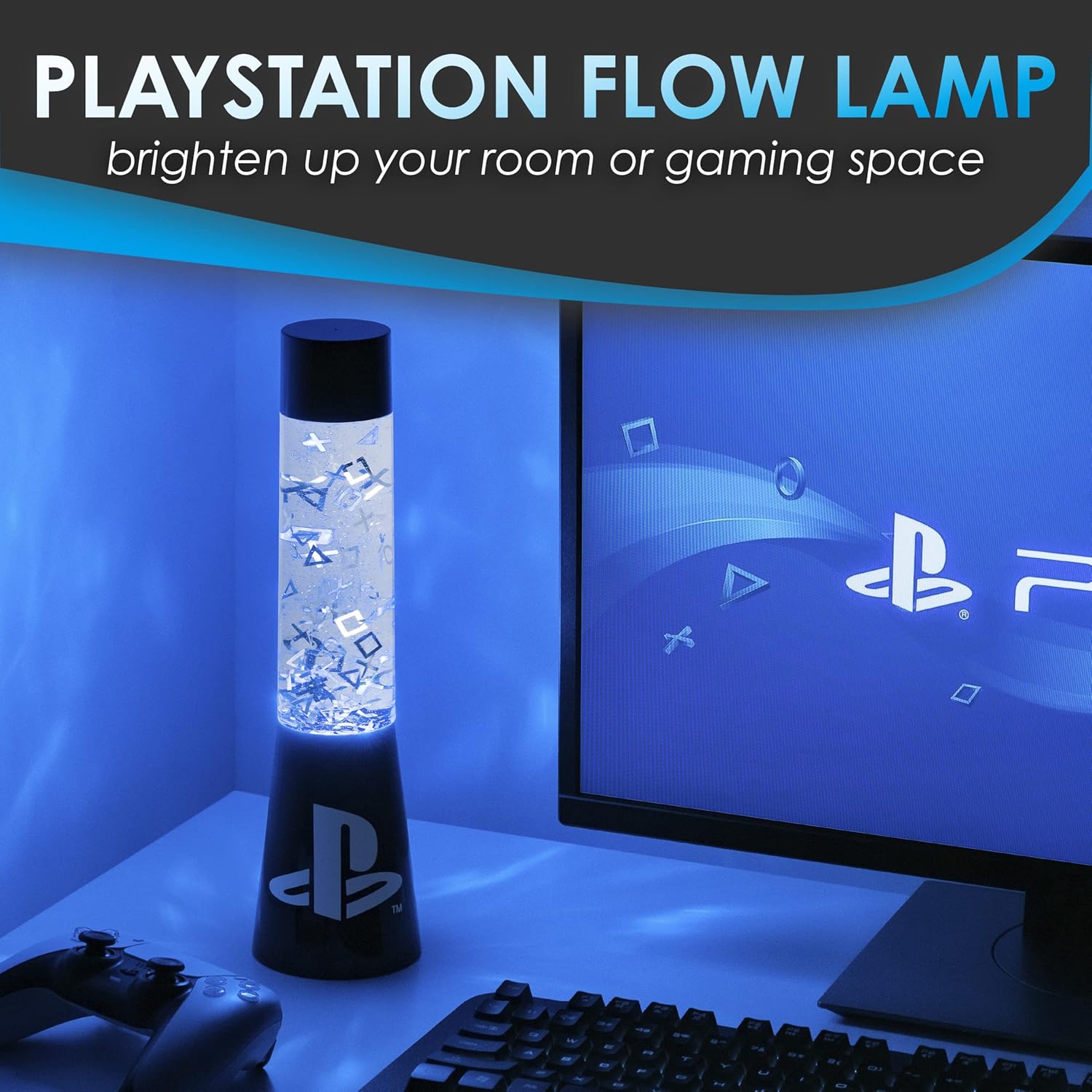 Thumbnail 1 de Paladone Playstation Lampada a Lava Scintillante – Illuminazione d'Ambiente 33 cm