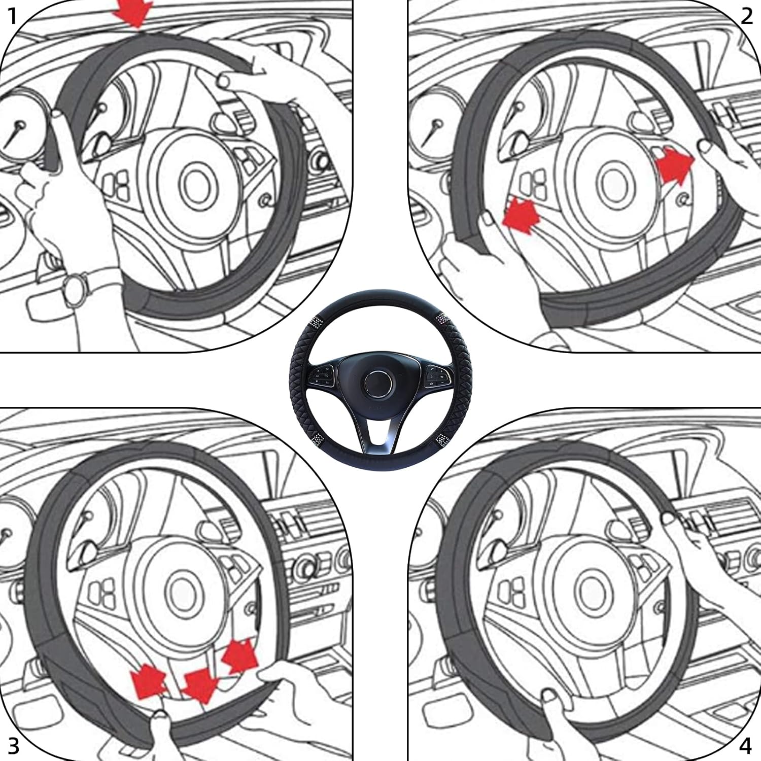 Thumbnail 4 de Lenkradbezug Universal 37–38 cm