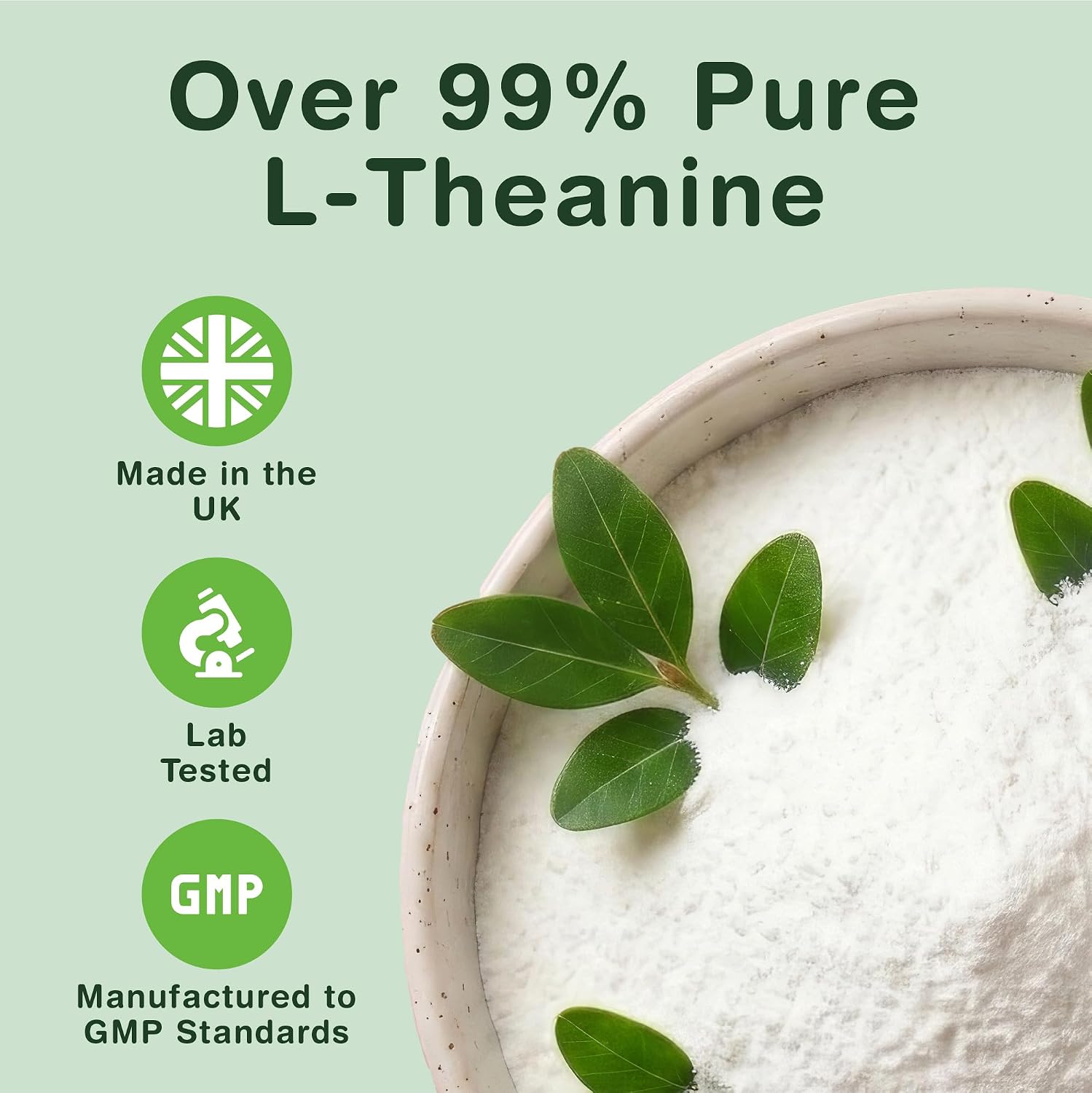 Detalle de Nutrivo L Theanine 400mg | 120 Vegan Capsules – UK Made 4-Month Supply