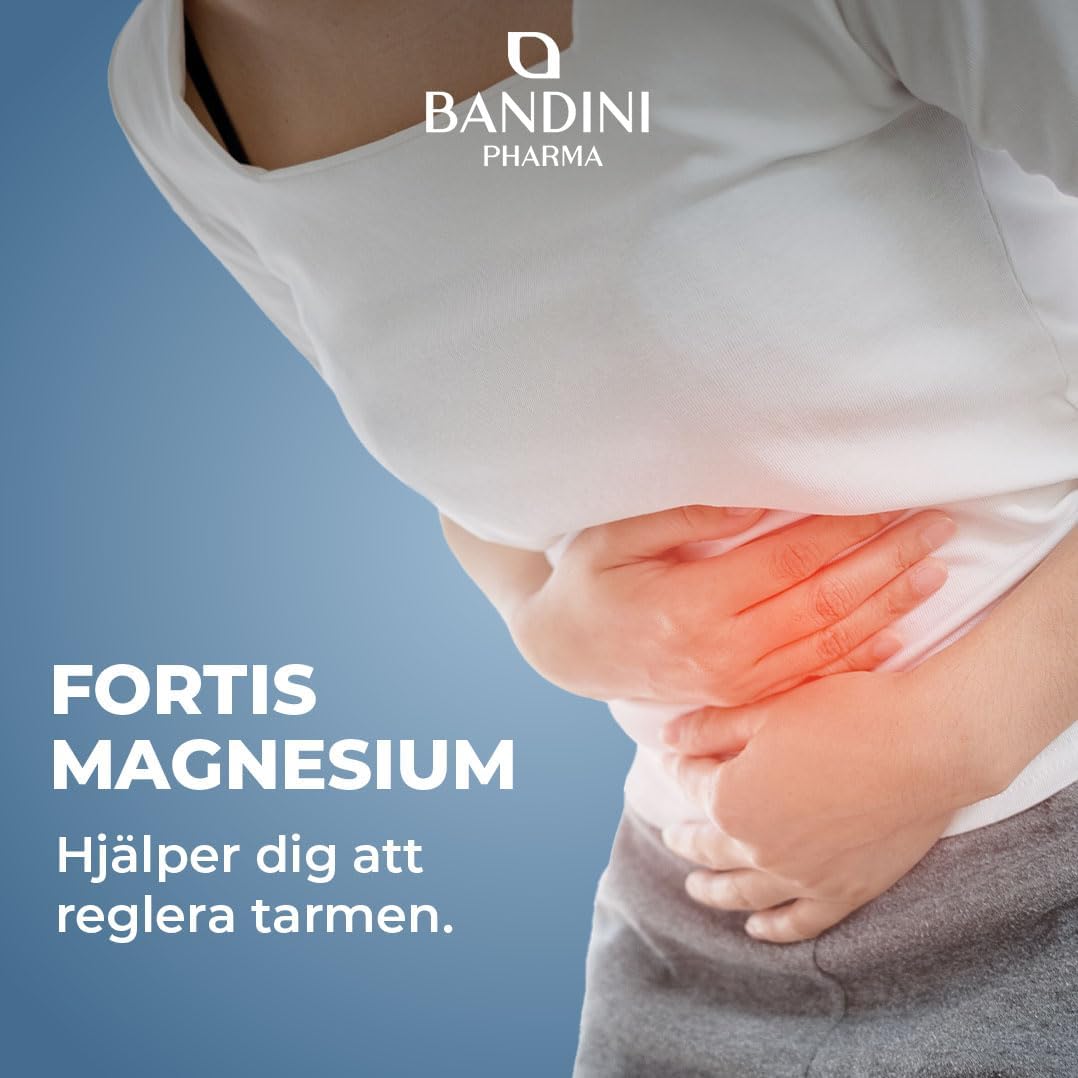 Detalle de BANDINI Fortis Magnesium 300 g – veganskt magnesiumpulver med apelsinsmak