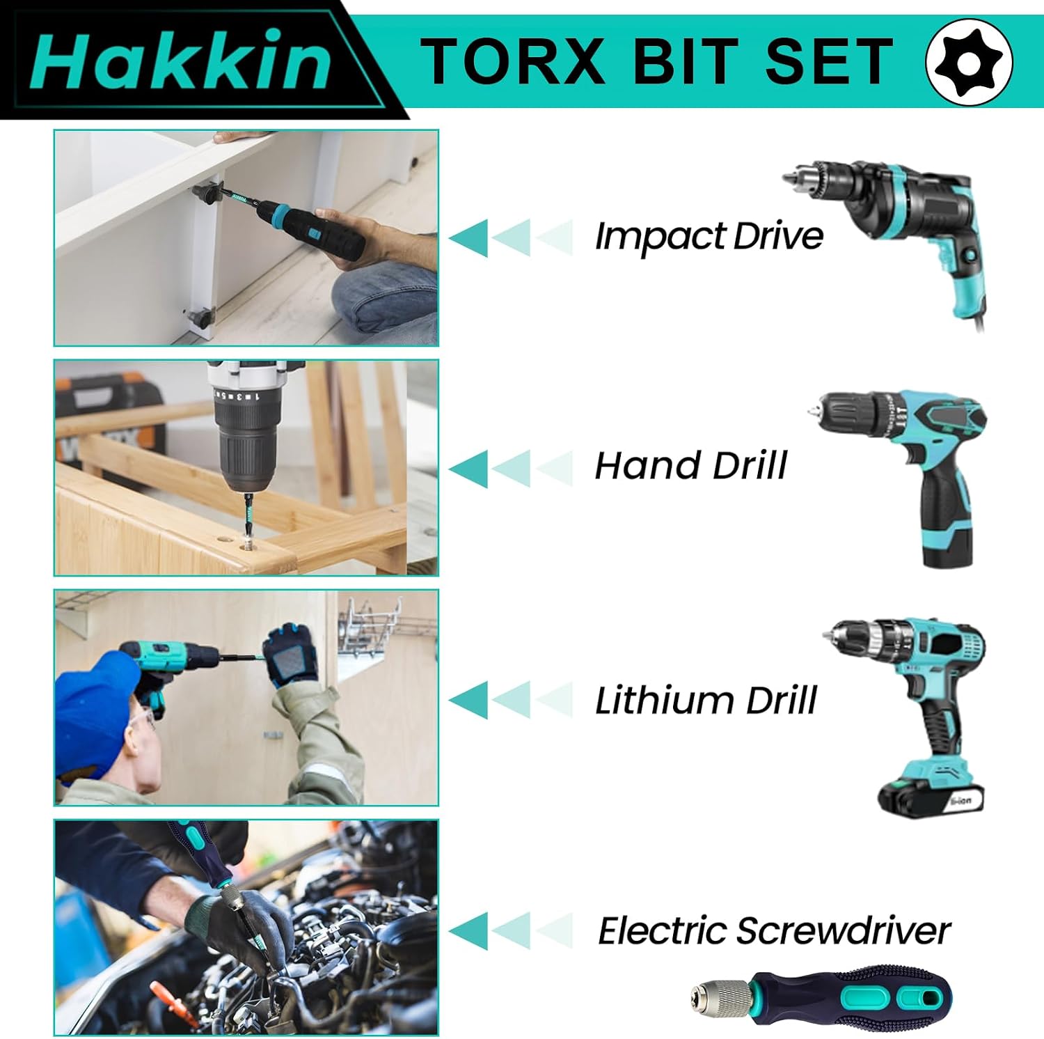 Thumbnail 6 de Hakkin Torx Bit Set mit 13 Bits