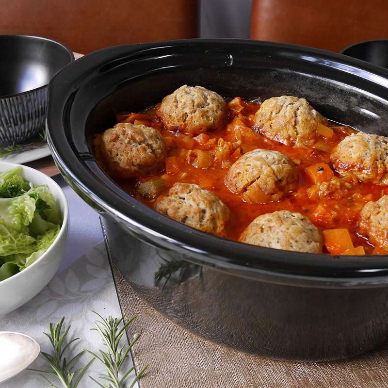 Detalle de Crock-Pot CSC066X: Olla de cocción lenta digital de 5.6 L para familias ocupadas