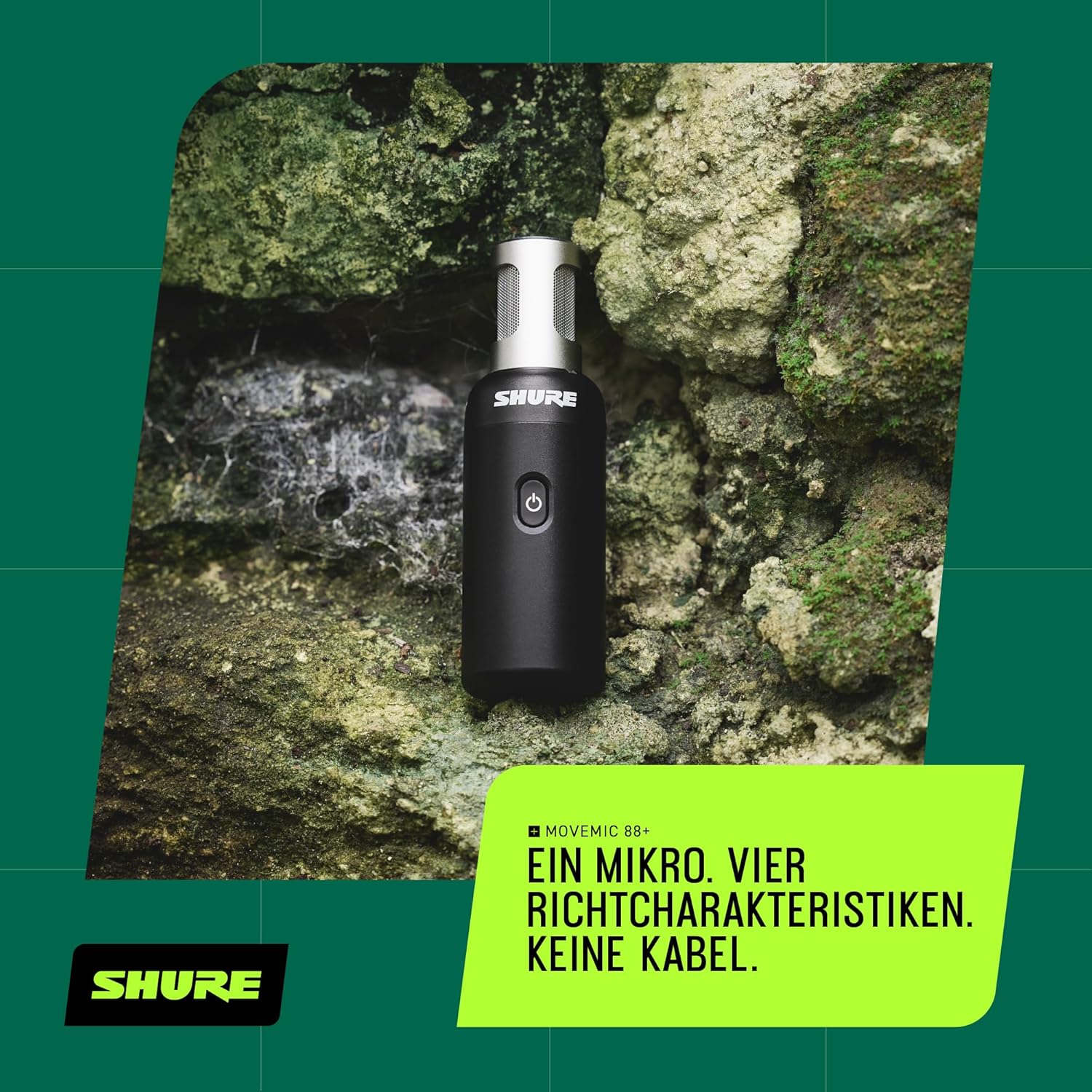 Thumbnail 6 de Shure MoveMic 88+ Drahtloses Mikrofon – Professioneller Audio-Recorder für Feldaufnahmen, Interviews und Filmprojekte