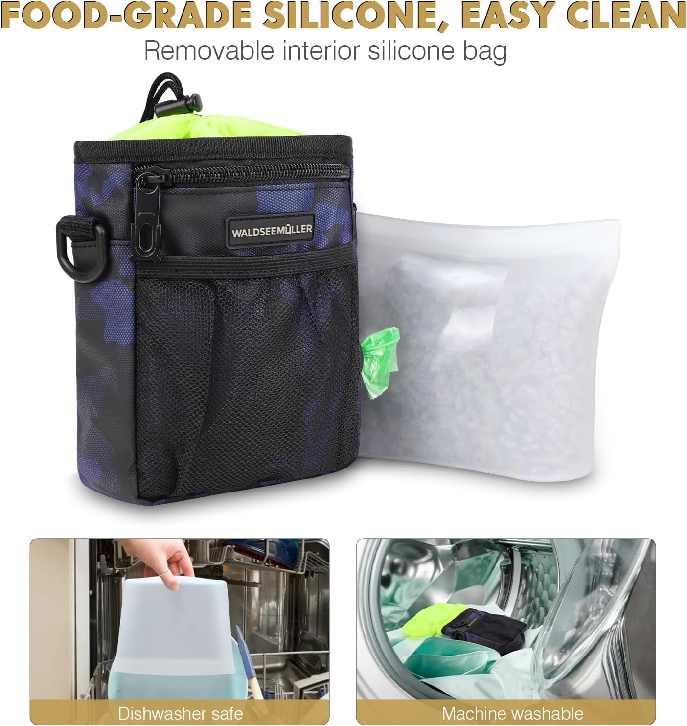 Thumbnail 1 de Waldseemüller Dog Treat Pouch with Removable Silicone Snack Bag and Three Ways to Wear