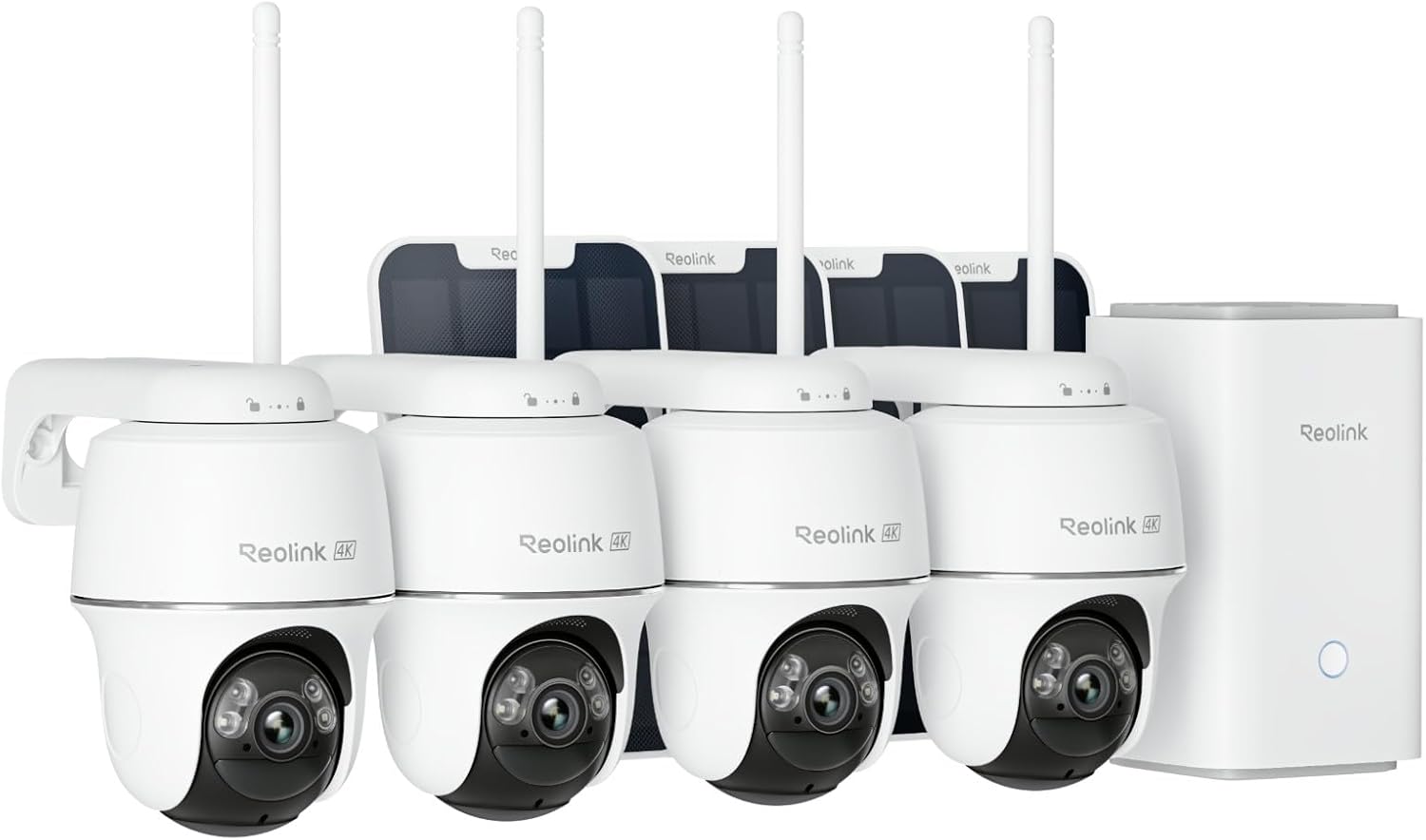 Detalle de Reolink 4K 360° PTZ Telecamera Wi‑Fi Esterno Kit, Senza Fili con Home Hub