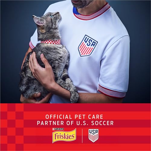 Detalle de Purina Friskies Extra Gravy Wet Cat Food Chunky Variety Pack (Chicken, Turkey, Salmon, Beef) — 24x5.5 oz Cans