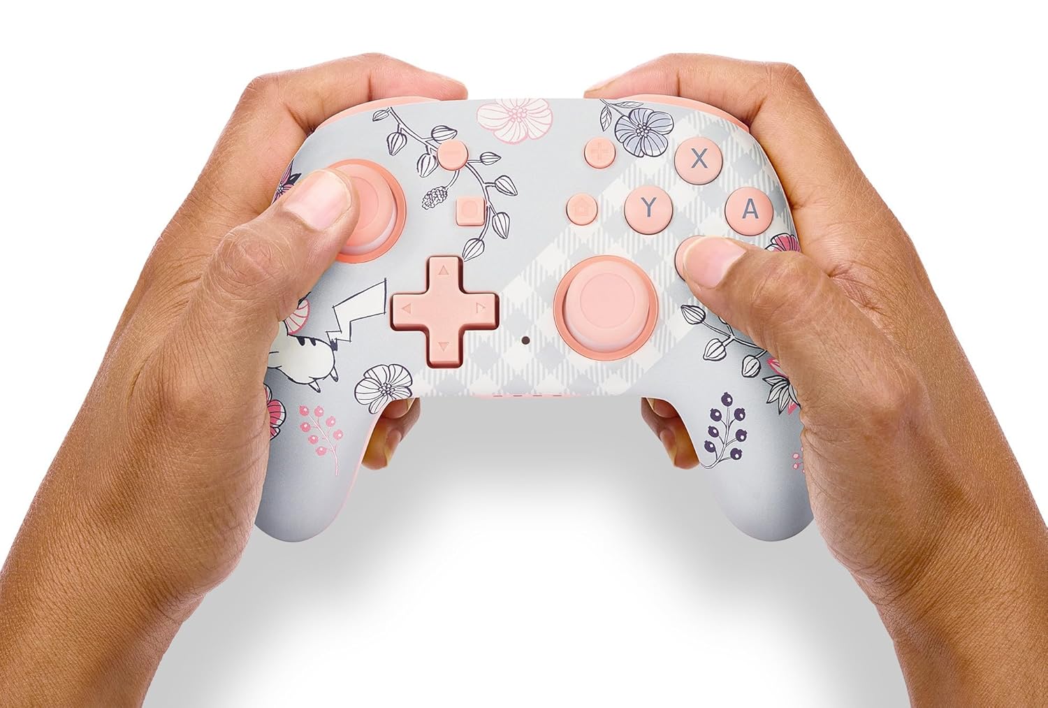 Thumbnail 1 de PowerA Nano Enhanced Wireless Controller for Nintendo Switch (Pikachu Garden) — Bluetooth mini gamepad with motion controls