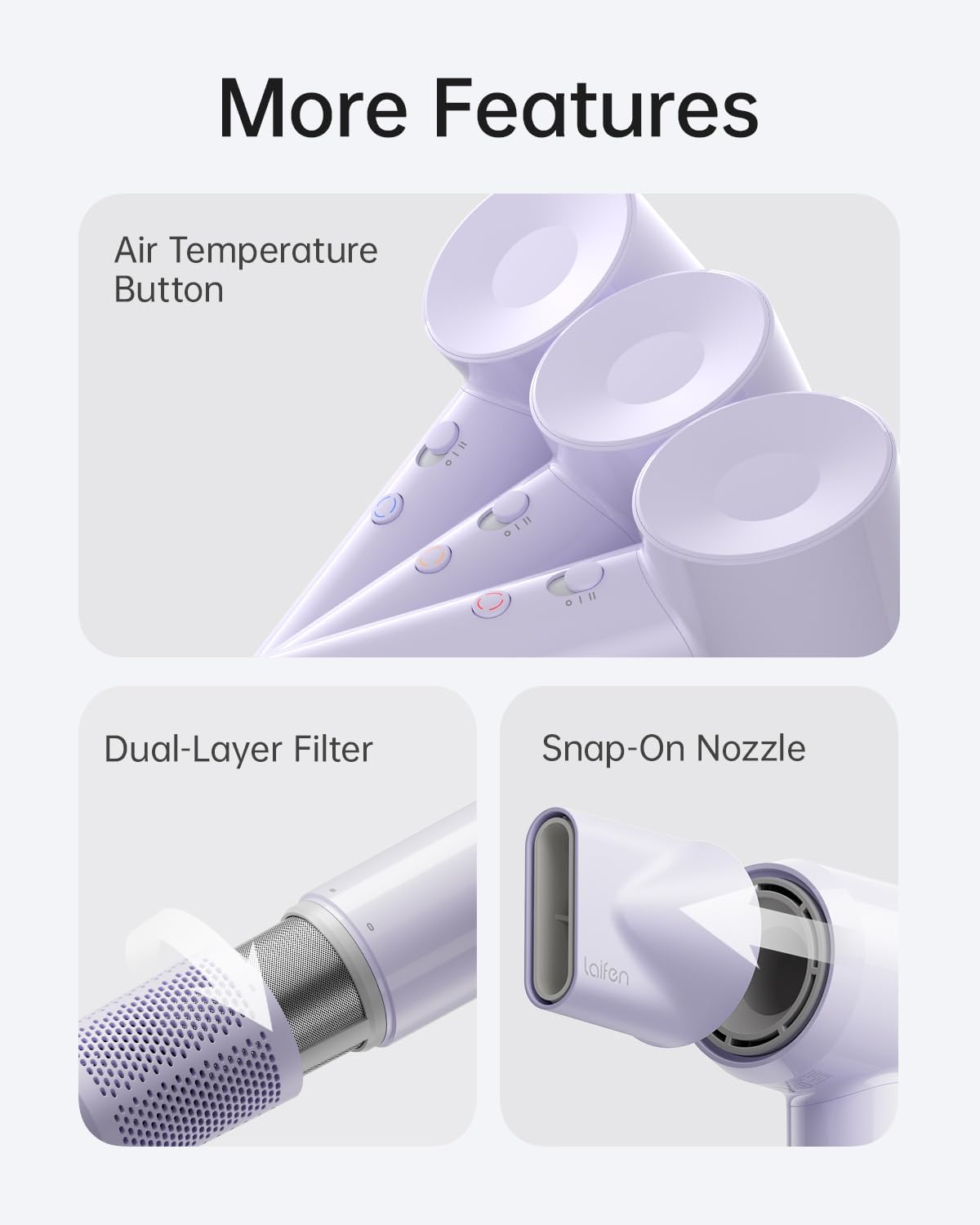 Thumbnail 6 de Laifen SE Lite Hair Dryer (HD110) — negative ionic blow dryer with brushless motor