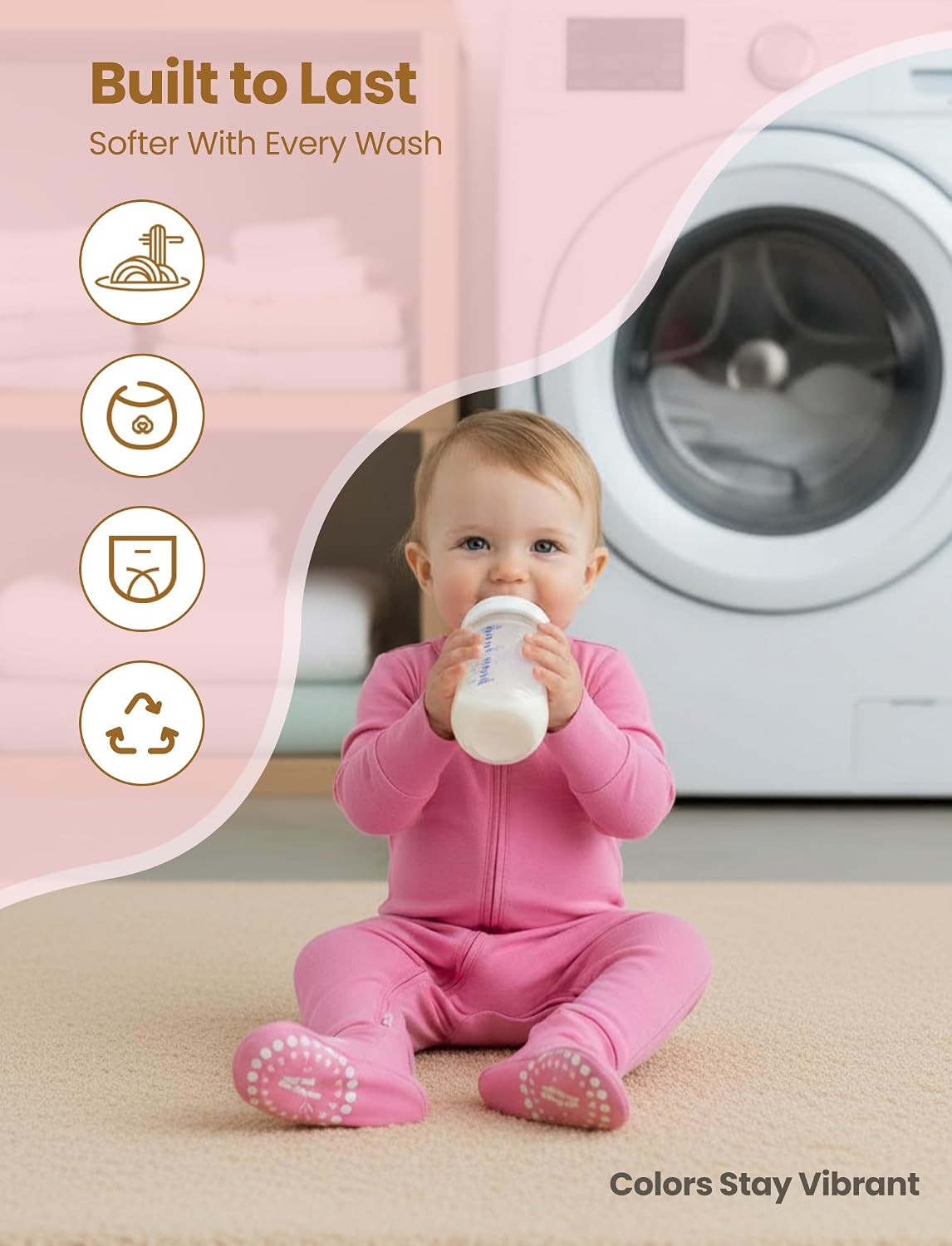 Thumbnail 6 de PATPAT Baby Footies, Bamboo Viscose