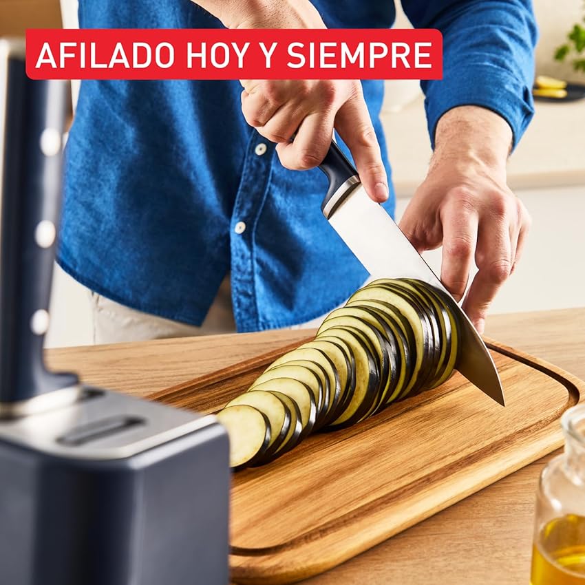 Detalle de Tefal Ever Sharp Pro set 6 piezas con afilador integrado 🔪