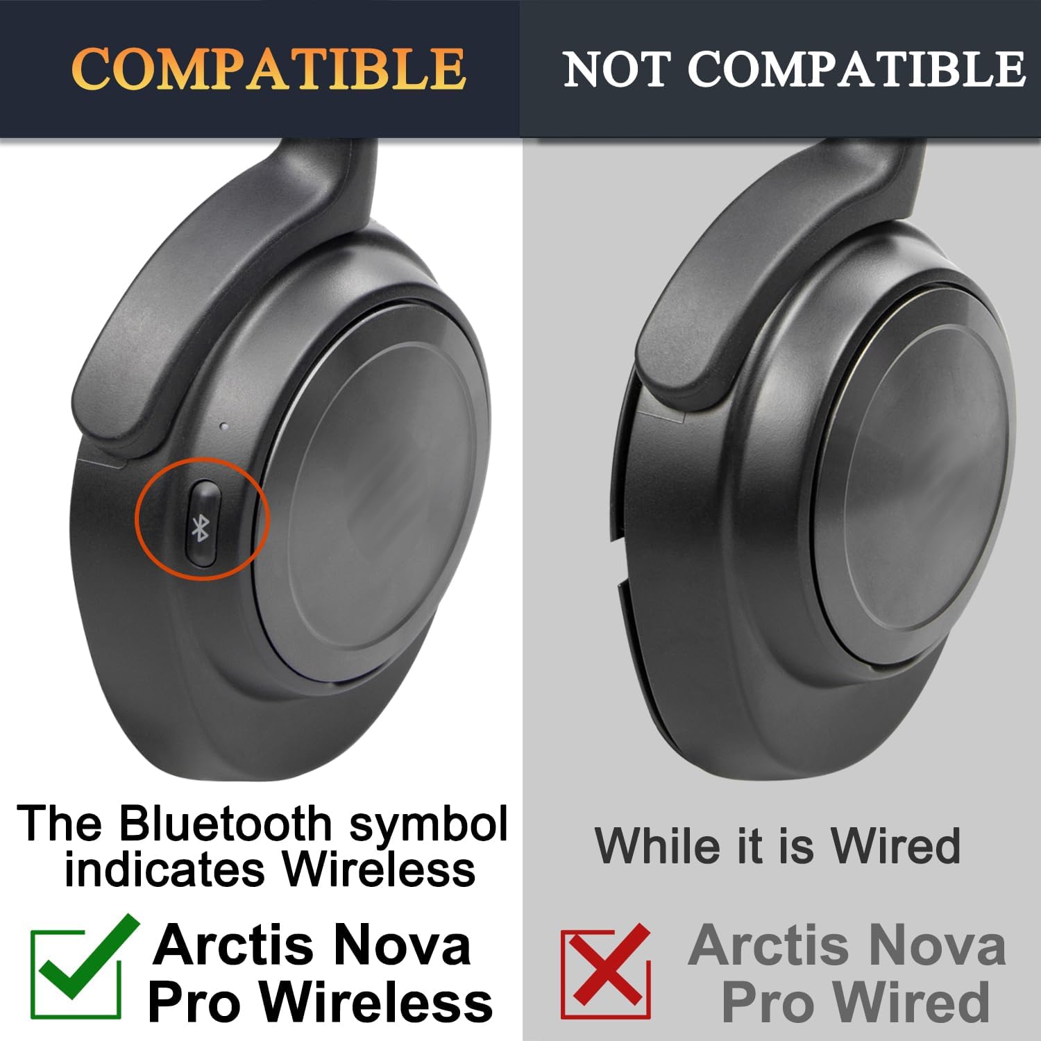 Thumbnail 2 de SOULWIT Arctis Nova Pro Wireless／Nova Elite対応 交換用イヤーパッド ブラック