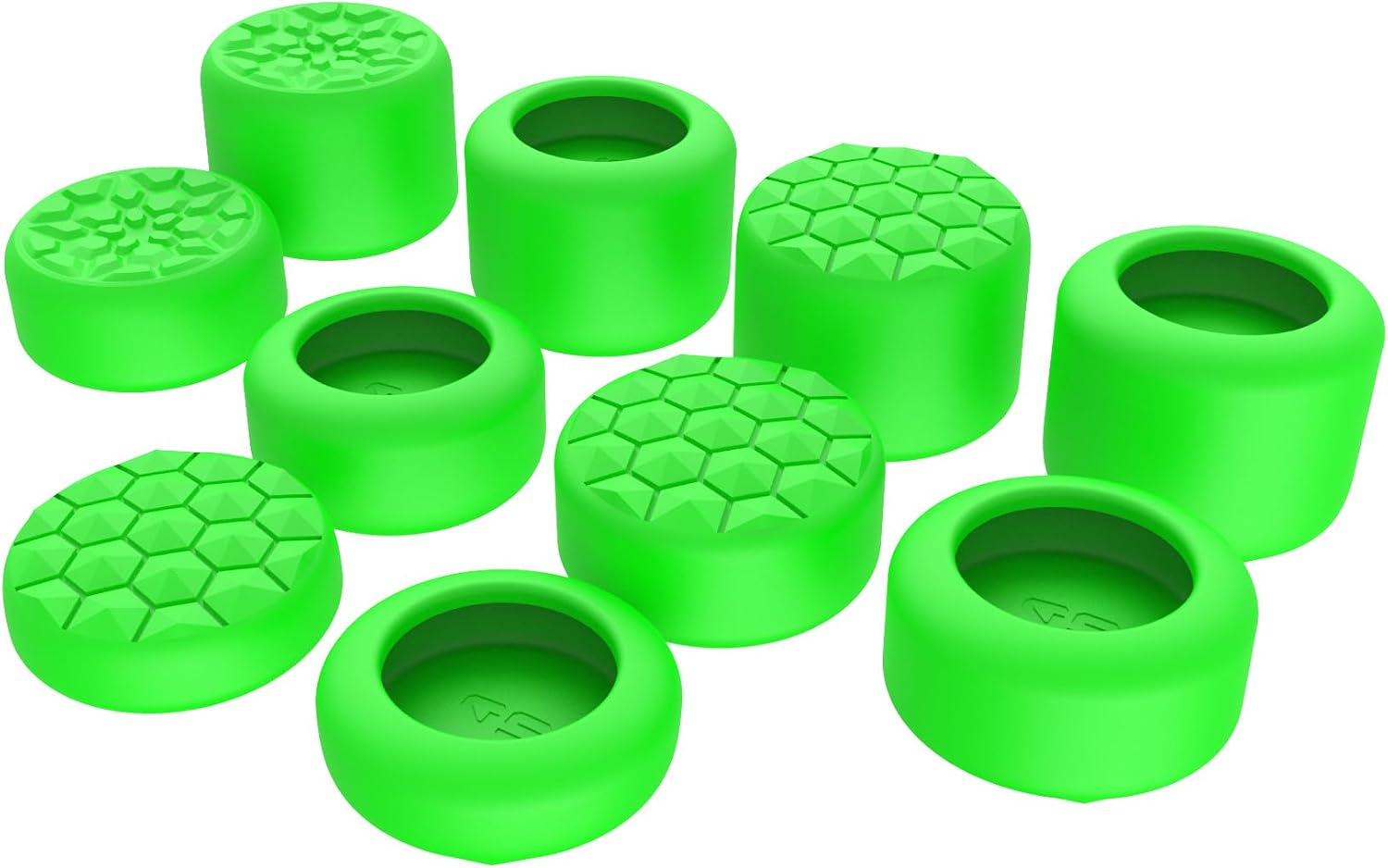 Thumbnail 6 de PlayVital Green Ergonomic Stick Caps Thumb Grips for Steam Deck LCD & OLED and PS Portal Remote Player — 10-Pack