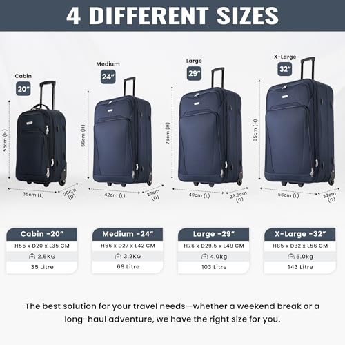 Thumbnail 7 de FLYMAX 29" Large Suitcase Lightweight Expansion with 90L Capacity