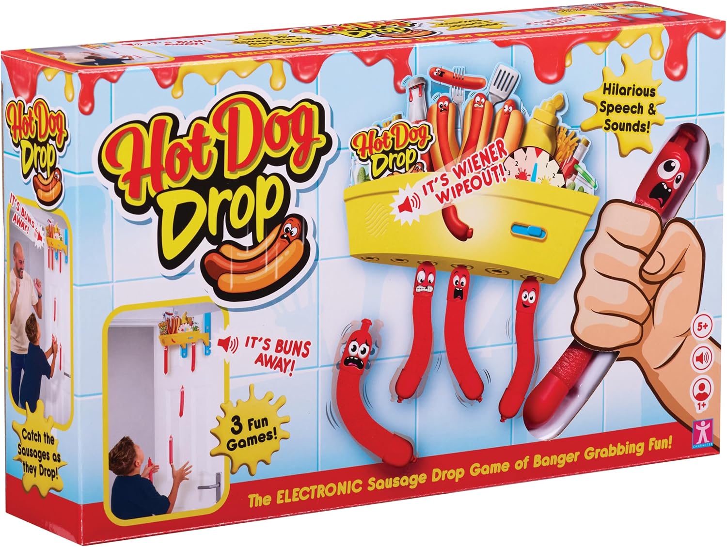 Thumbnail 2 de Hot Dog Drop electronic baton drop reaction game with sound effects (for ages 5+)