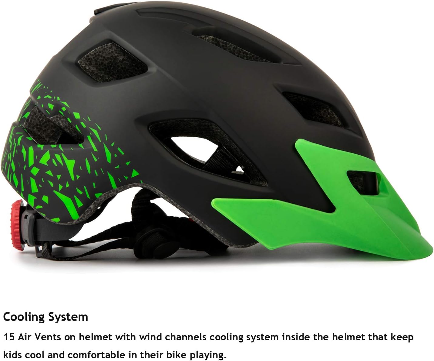 Detalle de Exclusky Kids Bike Helmet (Adjustable, Lightweight, Detachable Visor) for Ages 5–8–14