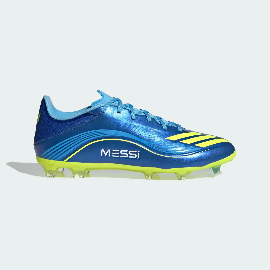 Detalle 2 de Adidas Bota F50 Messi League para césped natural seco / multisuperficie – azul