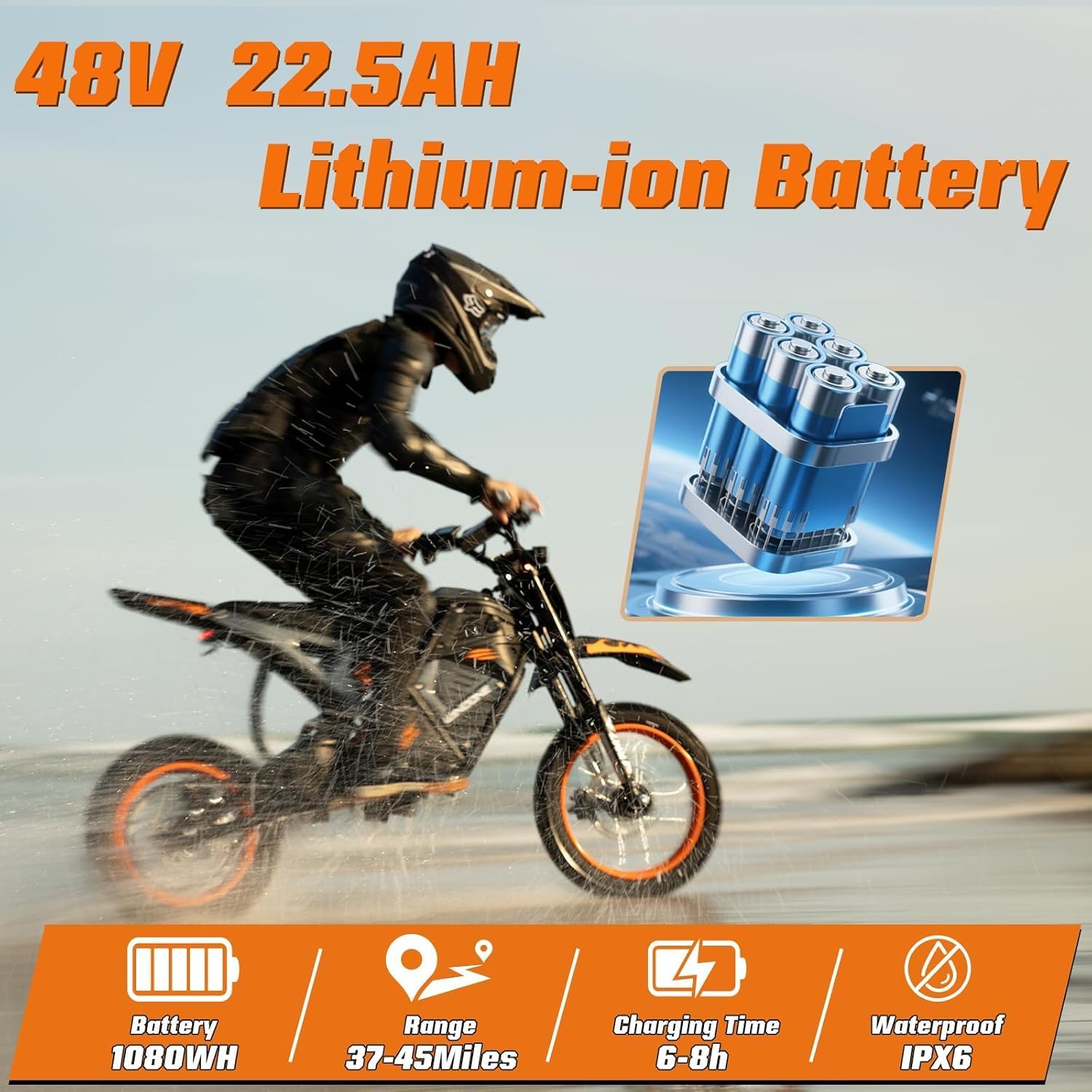 Detalle de WindoneRide Electric Dirt Bike RM7