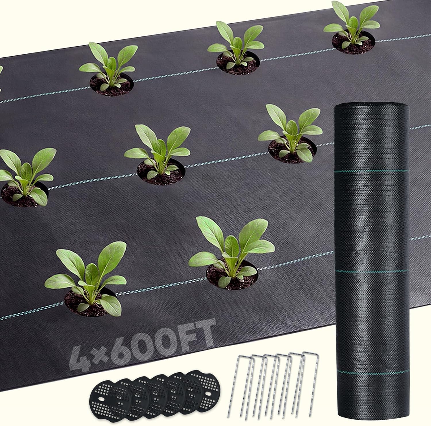 Detalle de KING BIRD Weed Barrier Fabric, 6FTx300FT