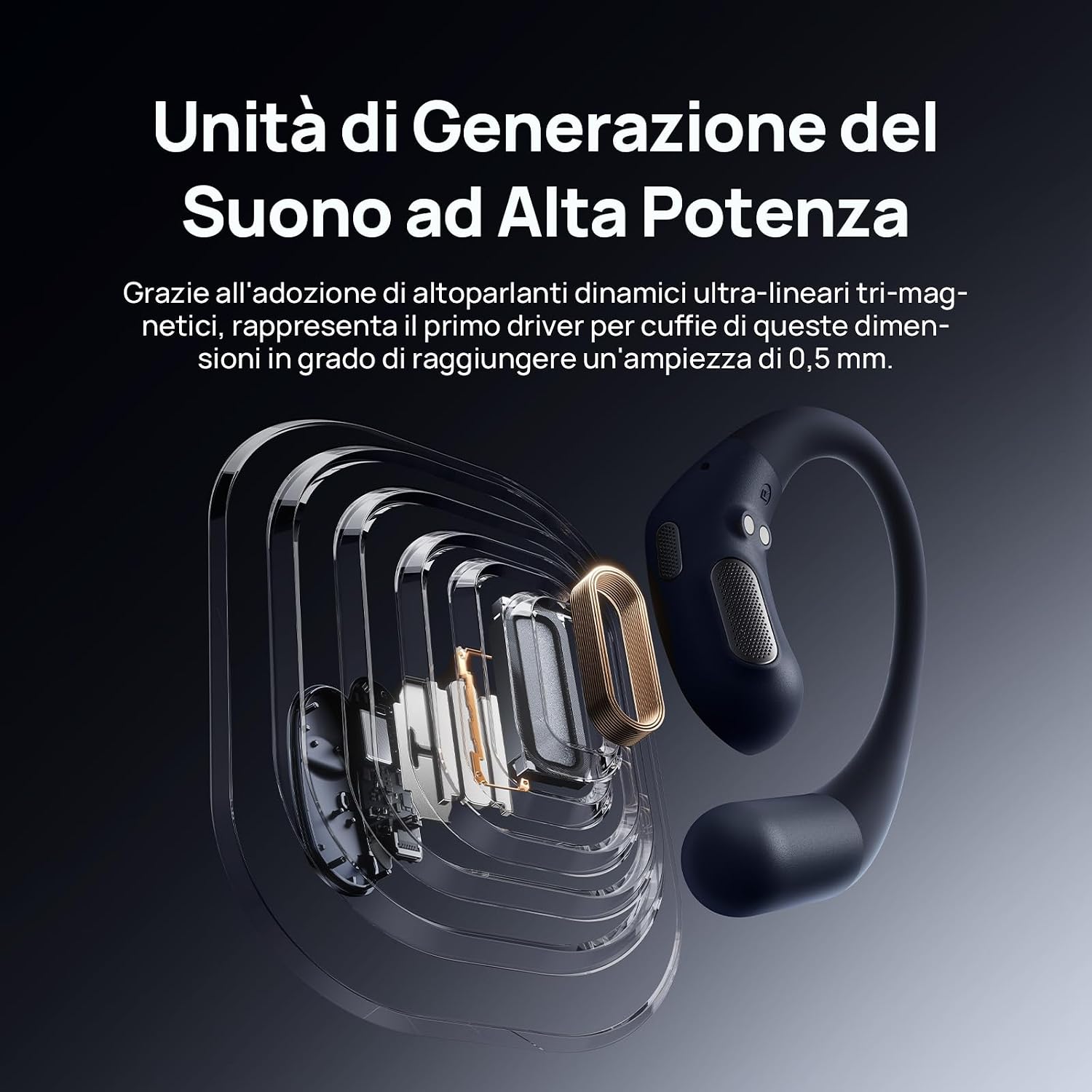 Thumbnail 6 de Mibro OpenEar Pro cuffie wireless Bluetooth Sport con microfono e gancio Air, autonomia fino a 30 ore