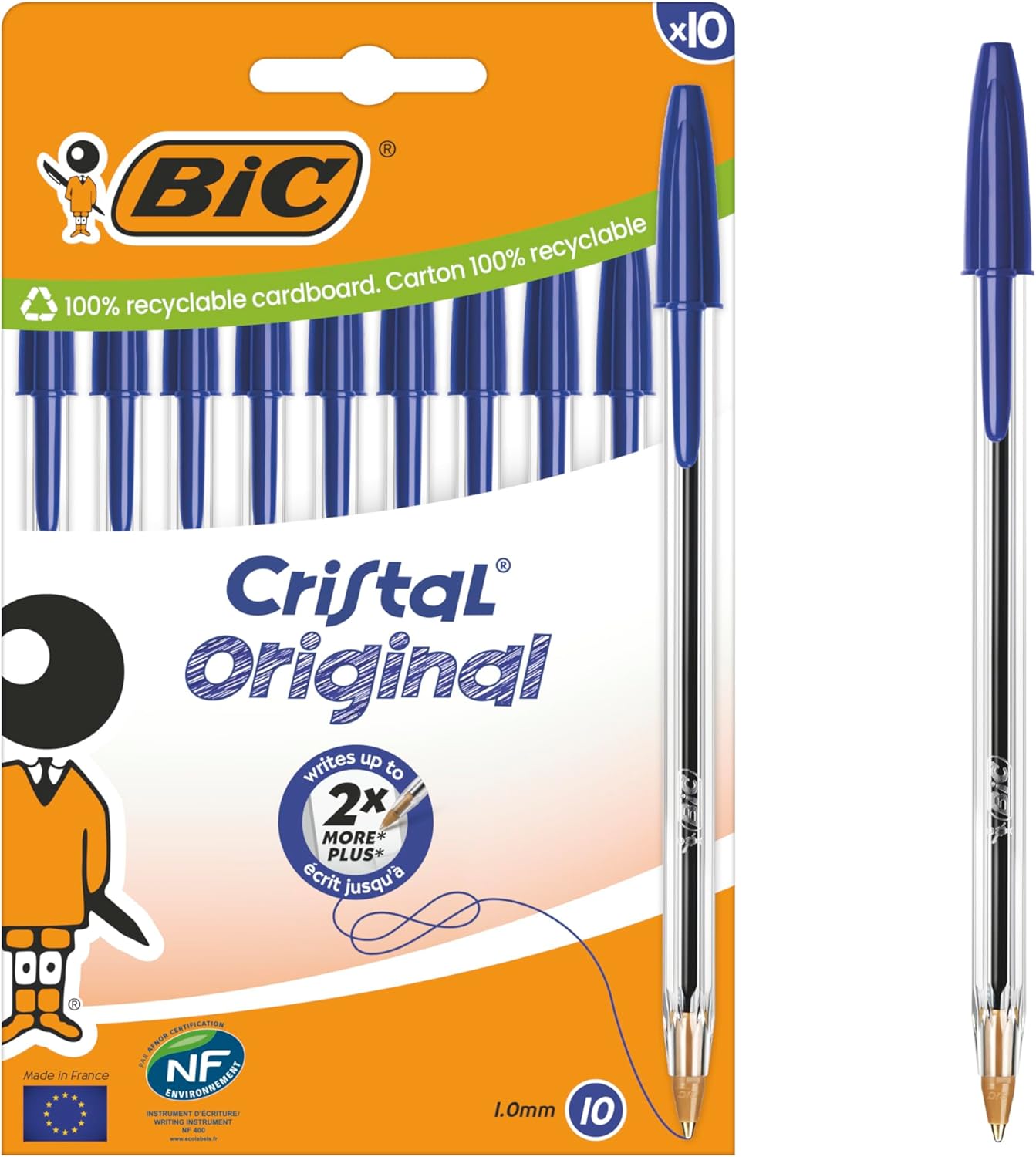 Thumbnail 6 de BIC Penne a Sfera Cristal Original Punta Media 1,00 mm — Confezione Speciale 27 pezzi