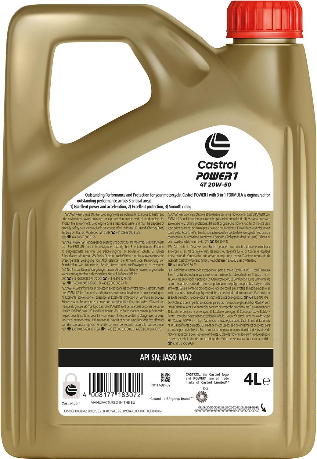 Thumbnail 1 de Castrol POWER1 4T 20W-50 4L