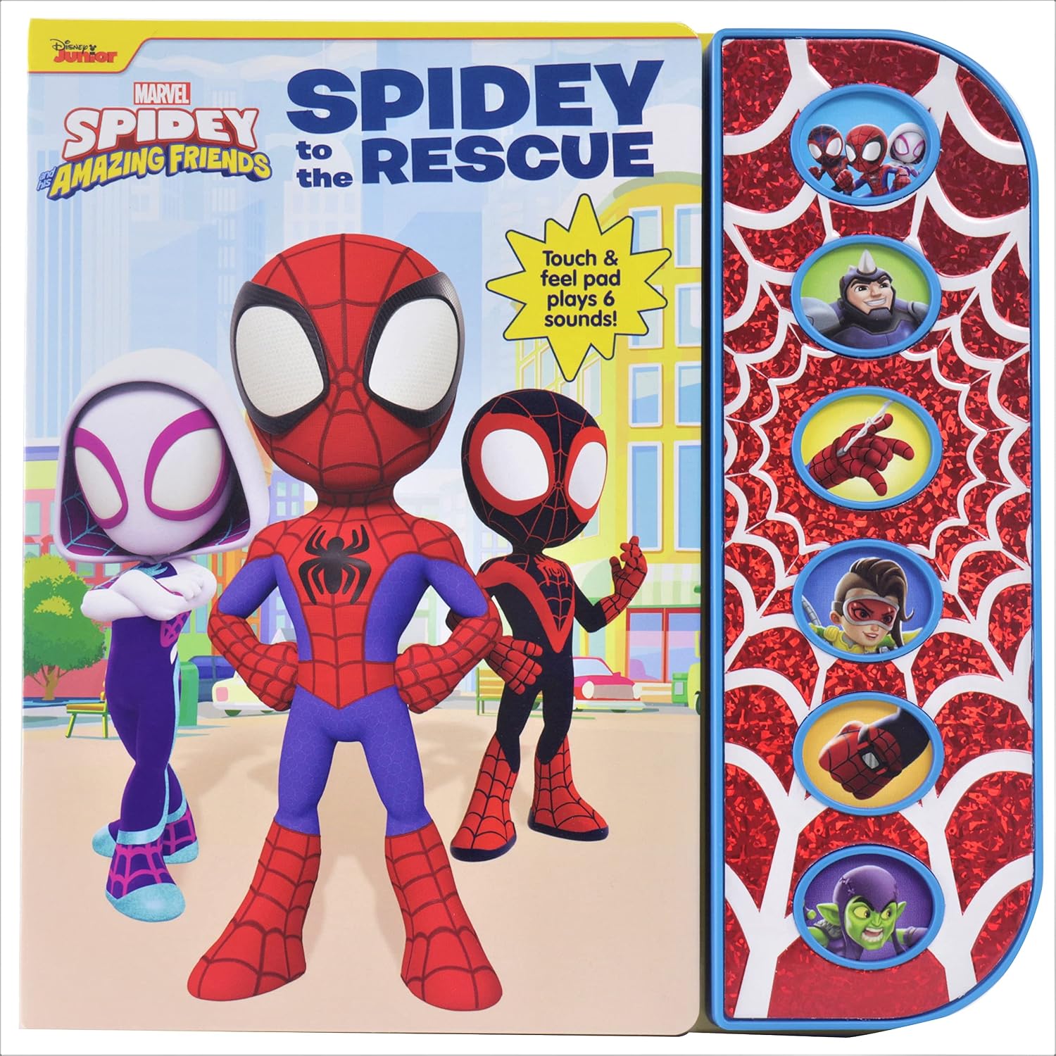 Detalle de Disney Jr. Marvel Spidey and His Amazing Friends: Spidey to the Rescue Sound Book