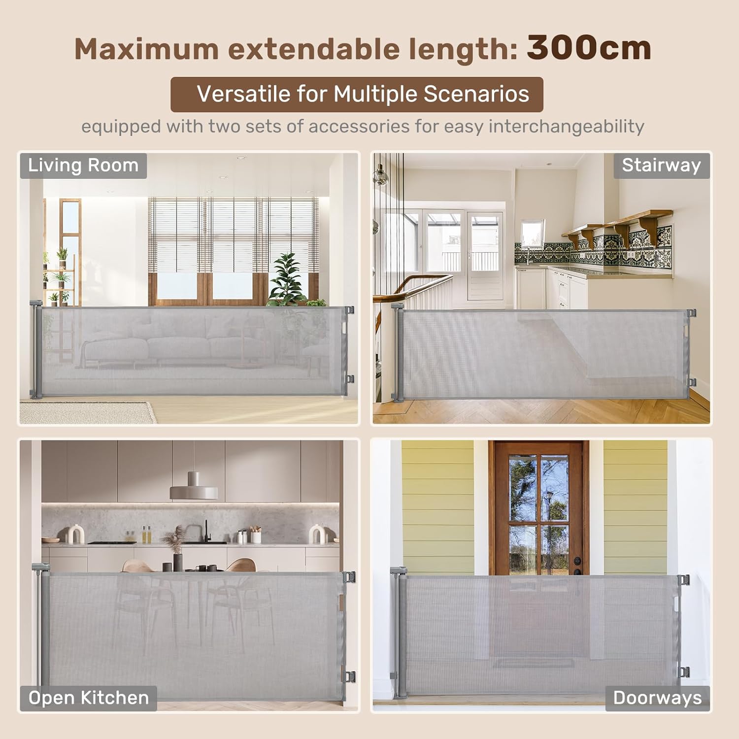 Thumbnail 1 de HollyHOME Treppenschutzgitter 300 cm