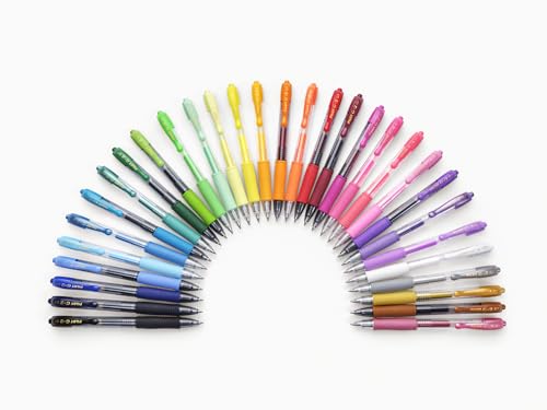 Detalle de Pilot Set di 6 G2 Plus: penne roller gel a scatto, punta media 0,7 mm, ricaricabili – nero