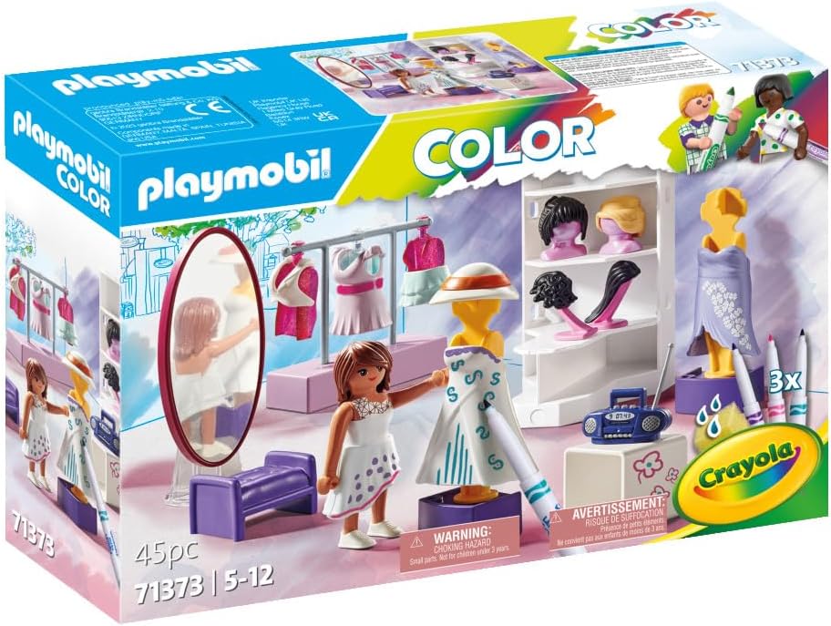 Detalle de PLAYMOBIL Color 71373 Fashion Design Set – Modische Kreativität für Kinder ab 5 Jahren