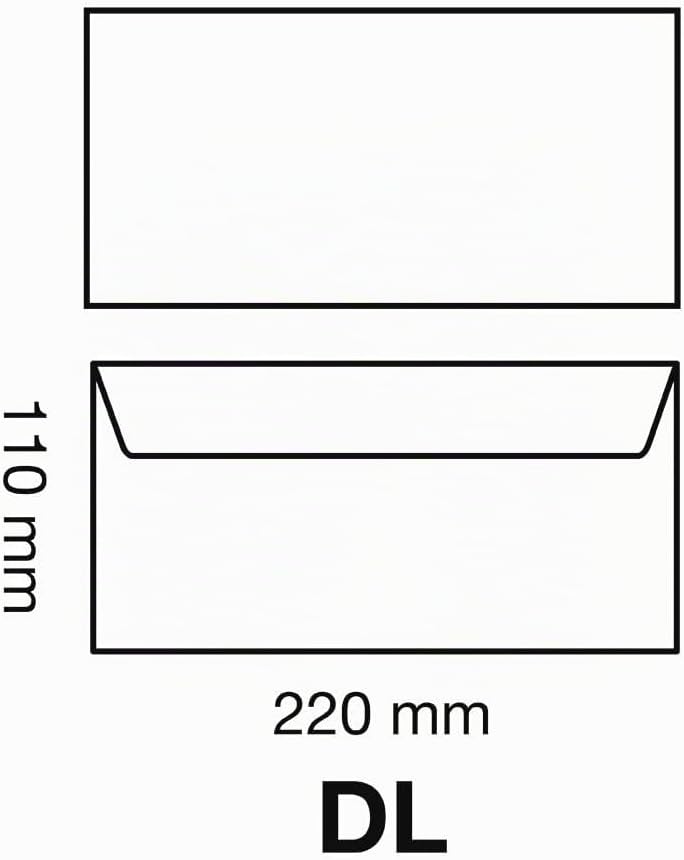 Detalle 2 de Calligraphe 5665C: Buste DL 110x220mm autoadesive da 100 pezzi, carta 80 g/m², senza finestra