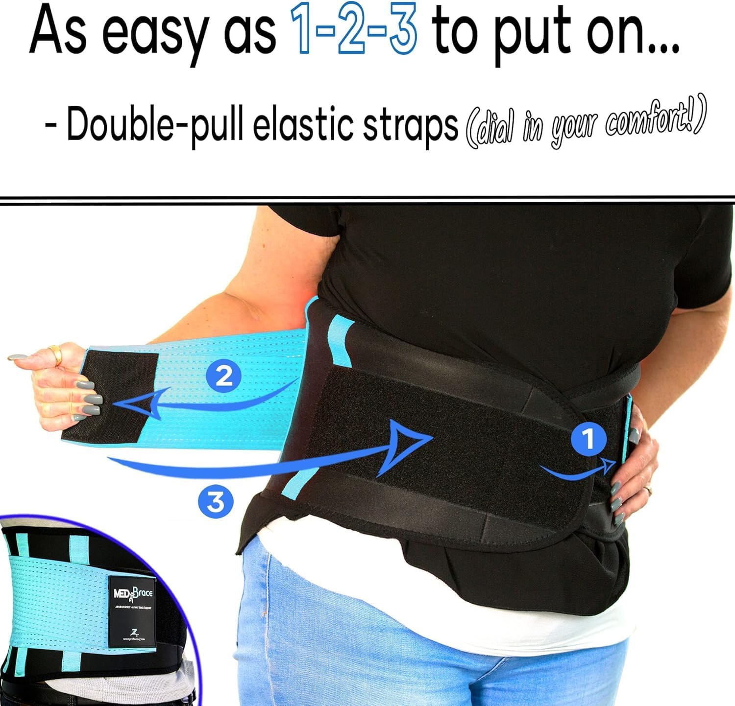 Detalle de MEDiBrace Back Support Belt Limited Edition: A UK Design for Everyday Lower Back Relief