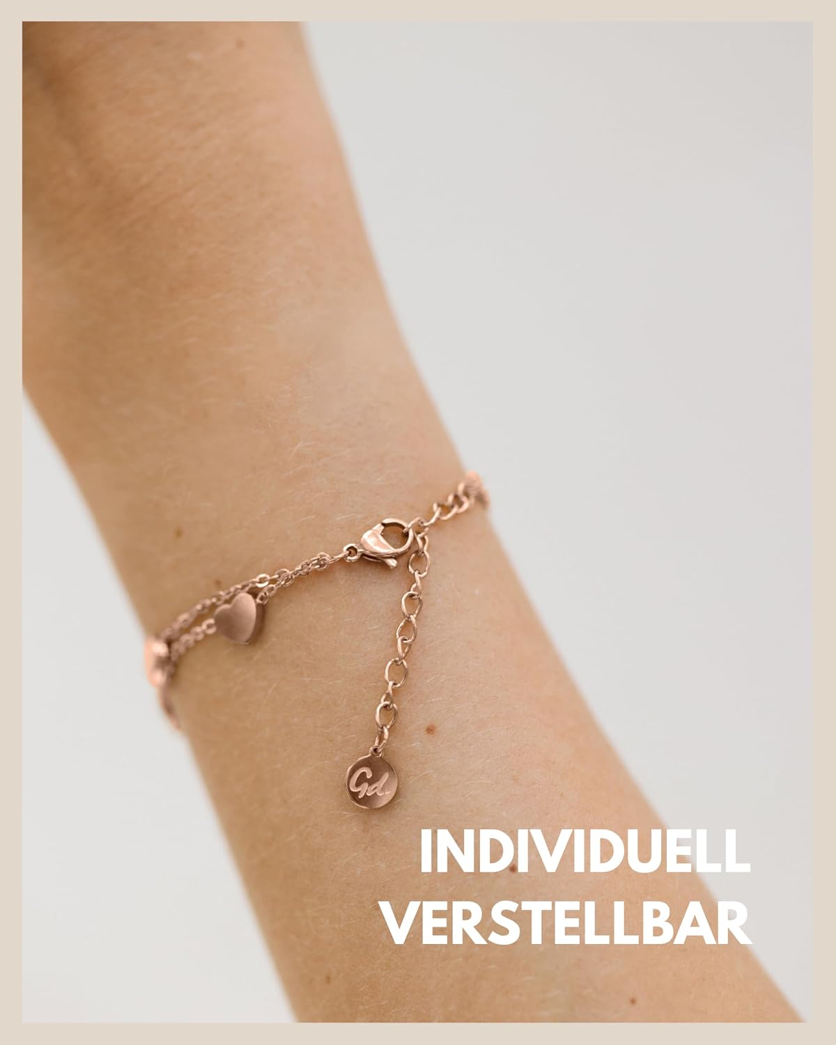 Detalle 2 de GD GOOD.designs Herz Armband 15-19 cm đź’Ť